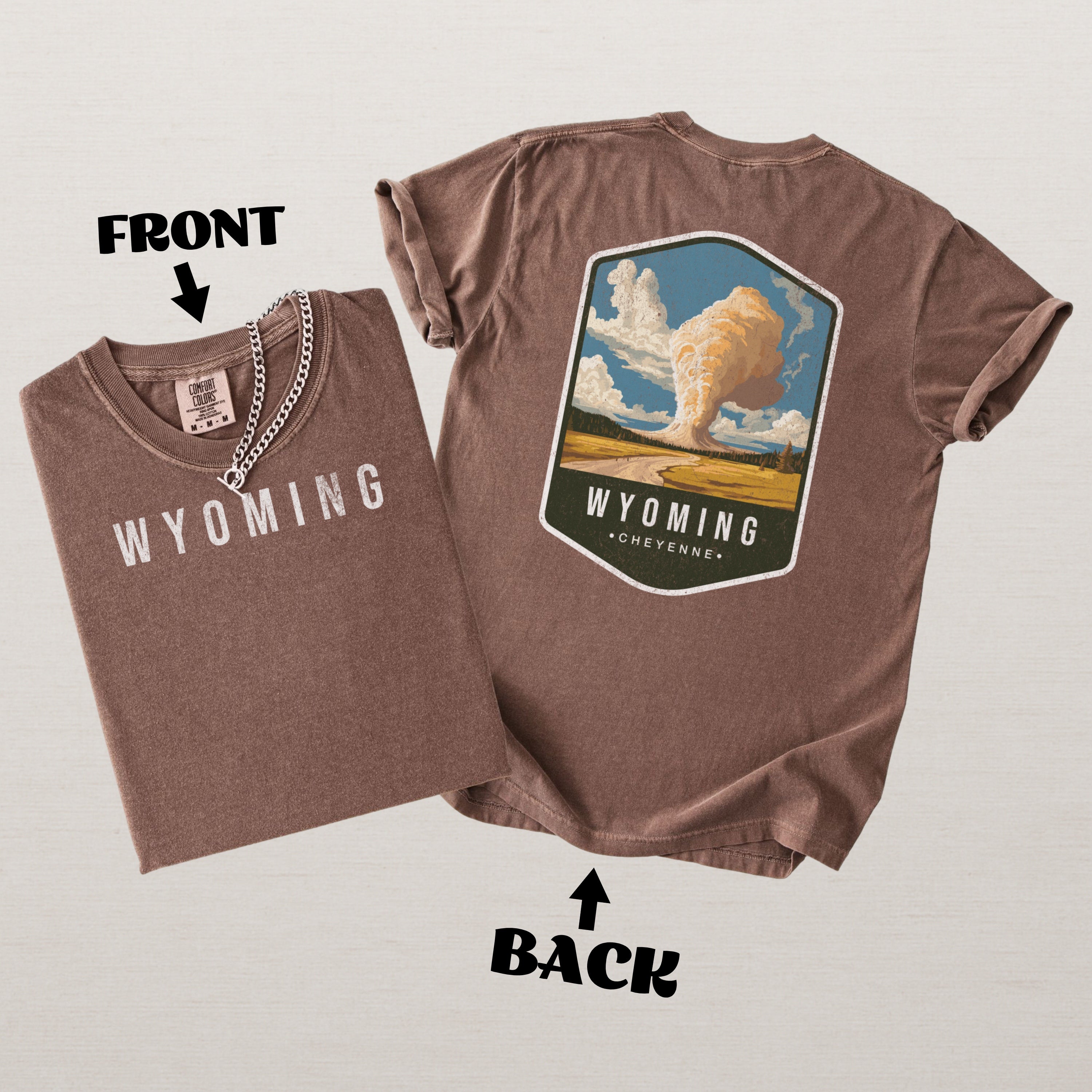 Wyoming Scenic Badge Shirt – Cheyenne Edition
