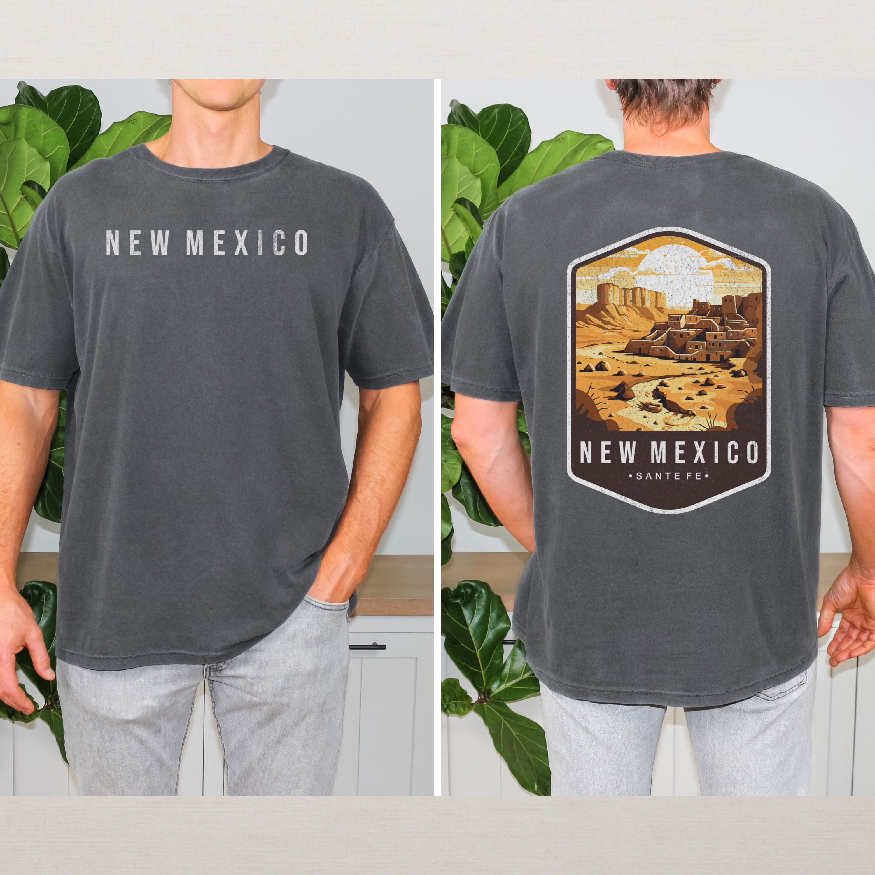 New Mexico Scenic Badge Shirt – Santa Fe Desert Edition