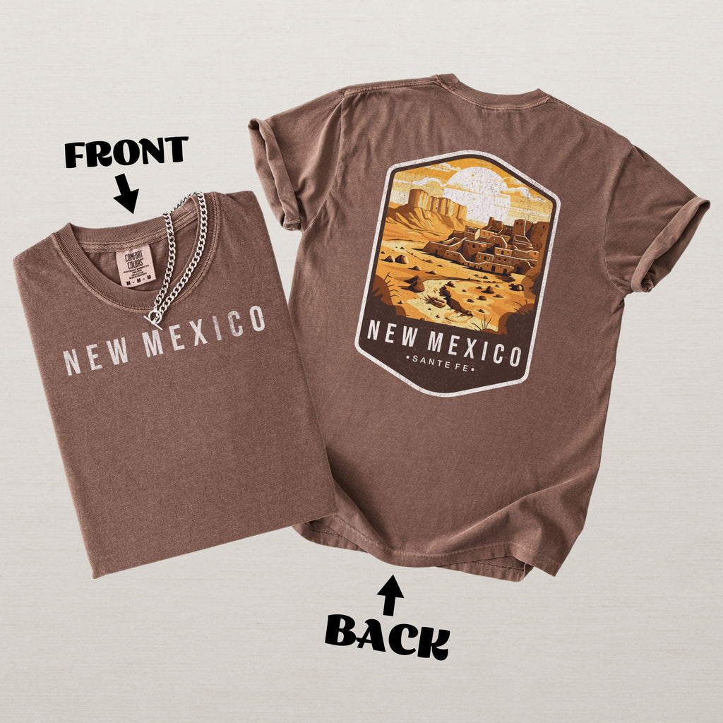 New Mexico Scenic Badge Shirt – Santa Fe Desert Edition