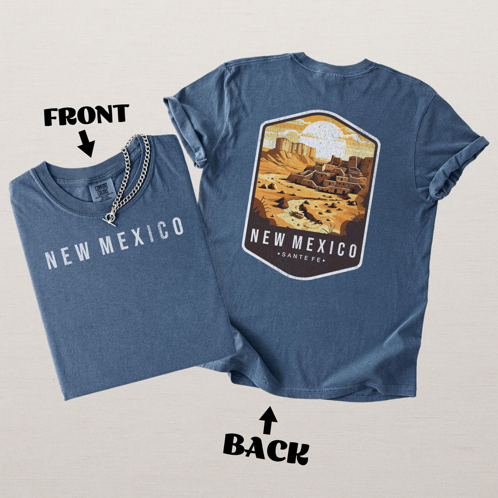 New Mexico Scenic Badge Shirt – Santa Fe Desert Edition