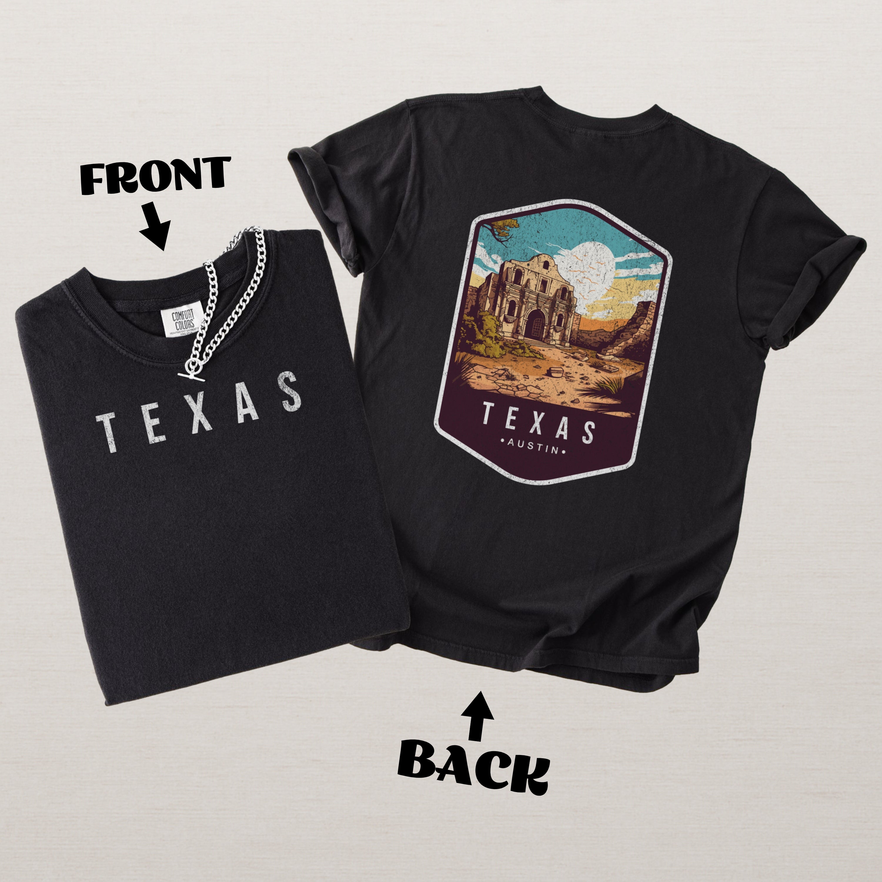Texas Scenic Badge Shirt – Austin Edition