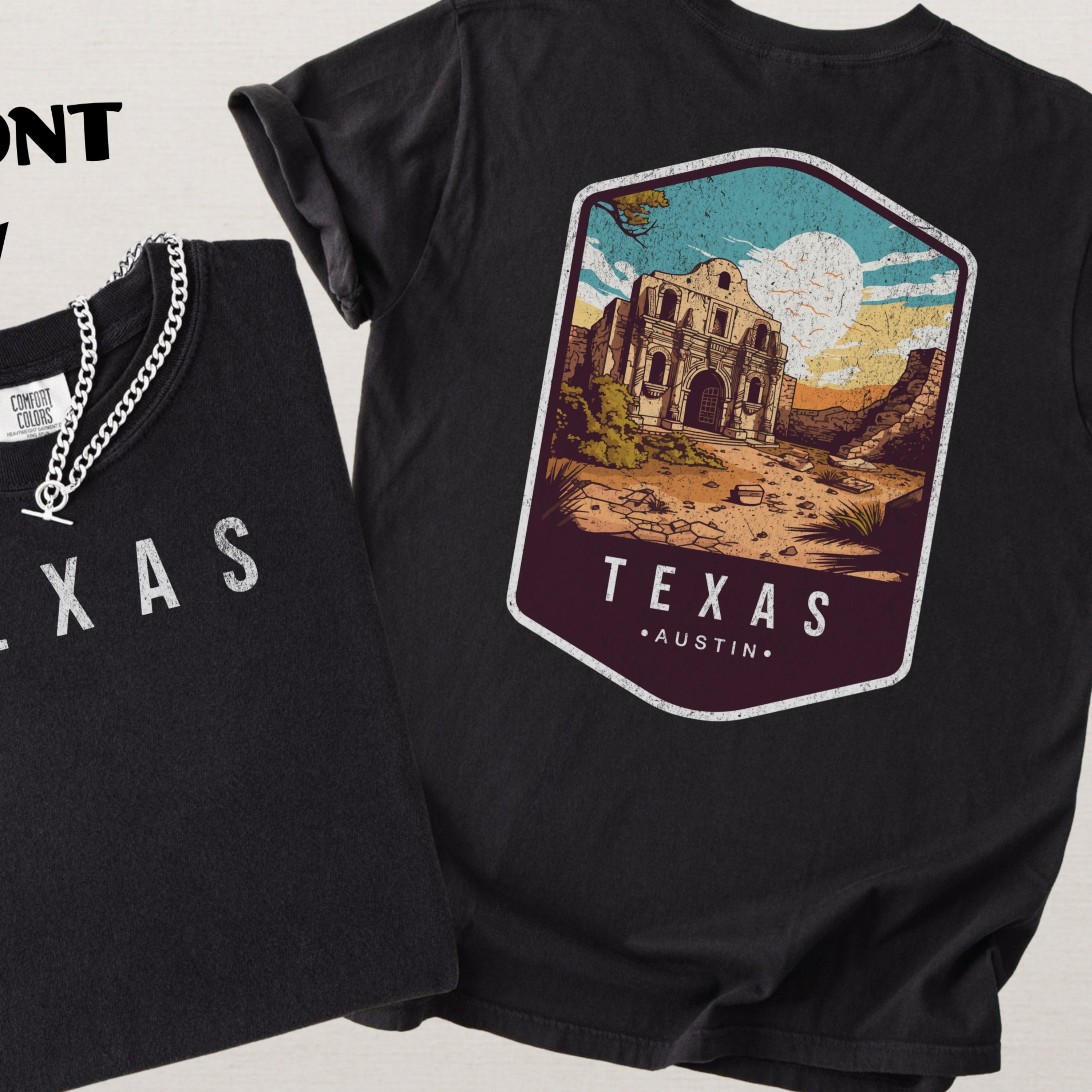 Texas Scenic Badge Shirt – Austin Edition