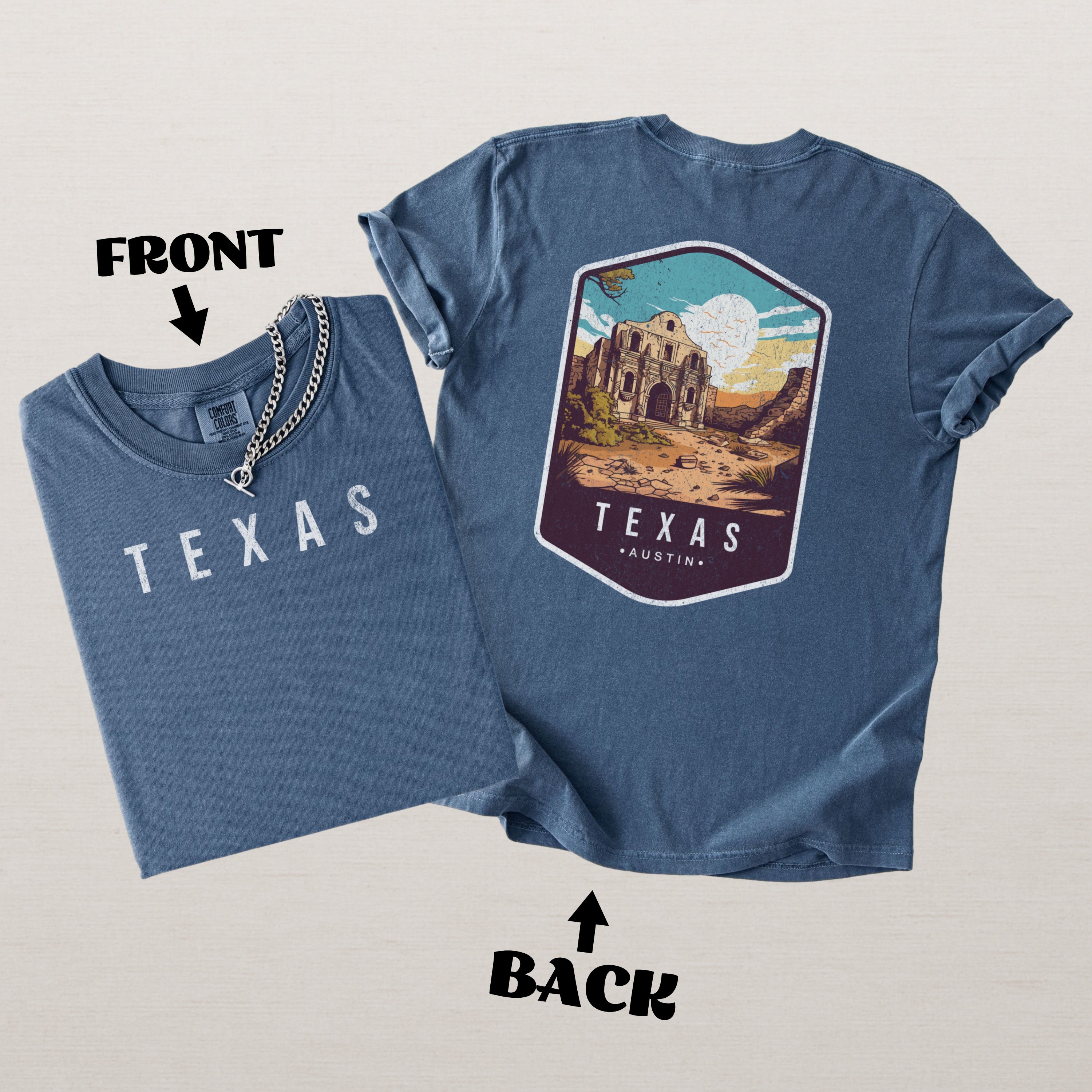 Texas Scenic Badge Shirt – Austin Edition