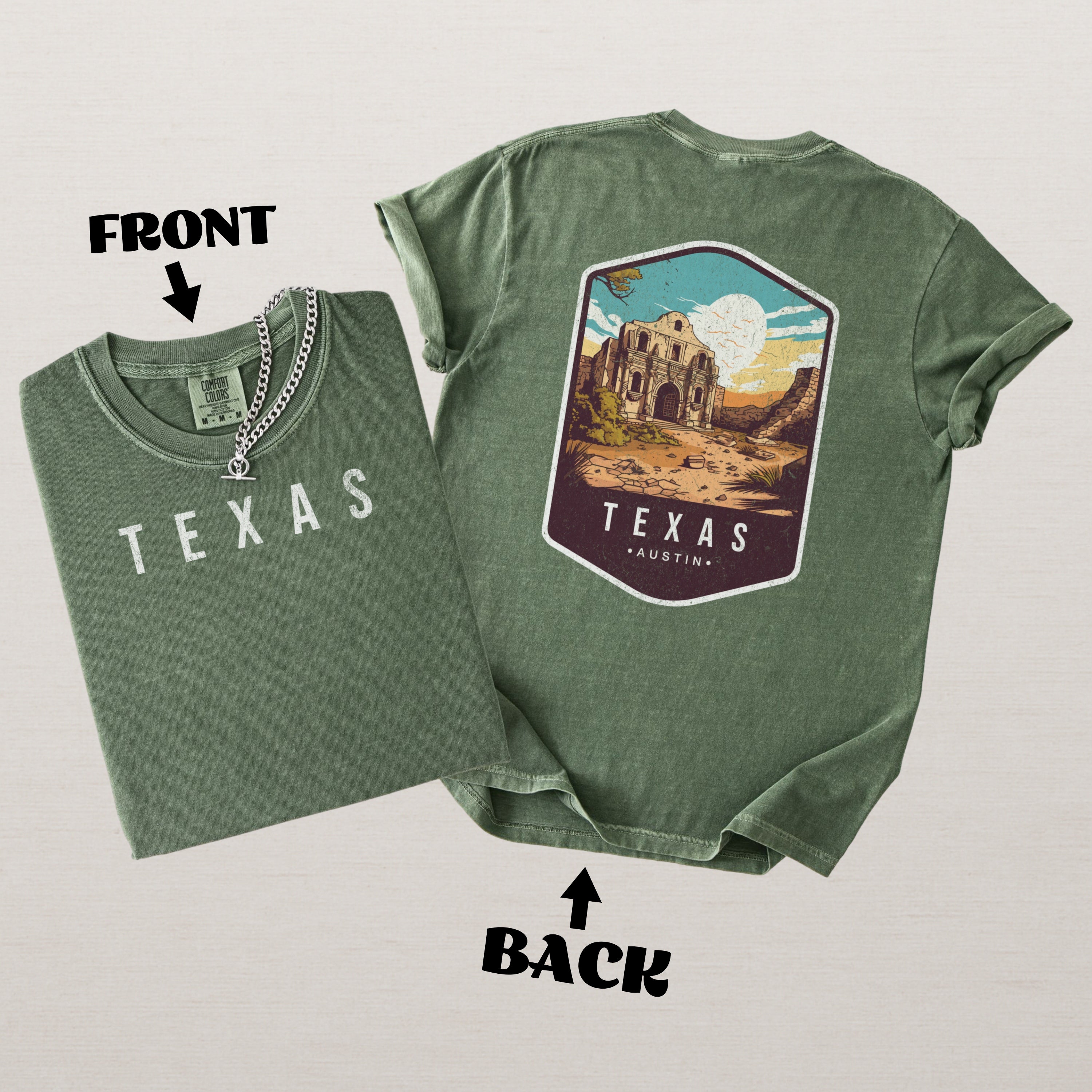 Texas Scenic Badge Shirt – Austin Edition