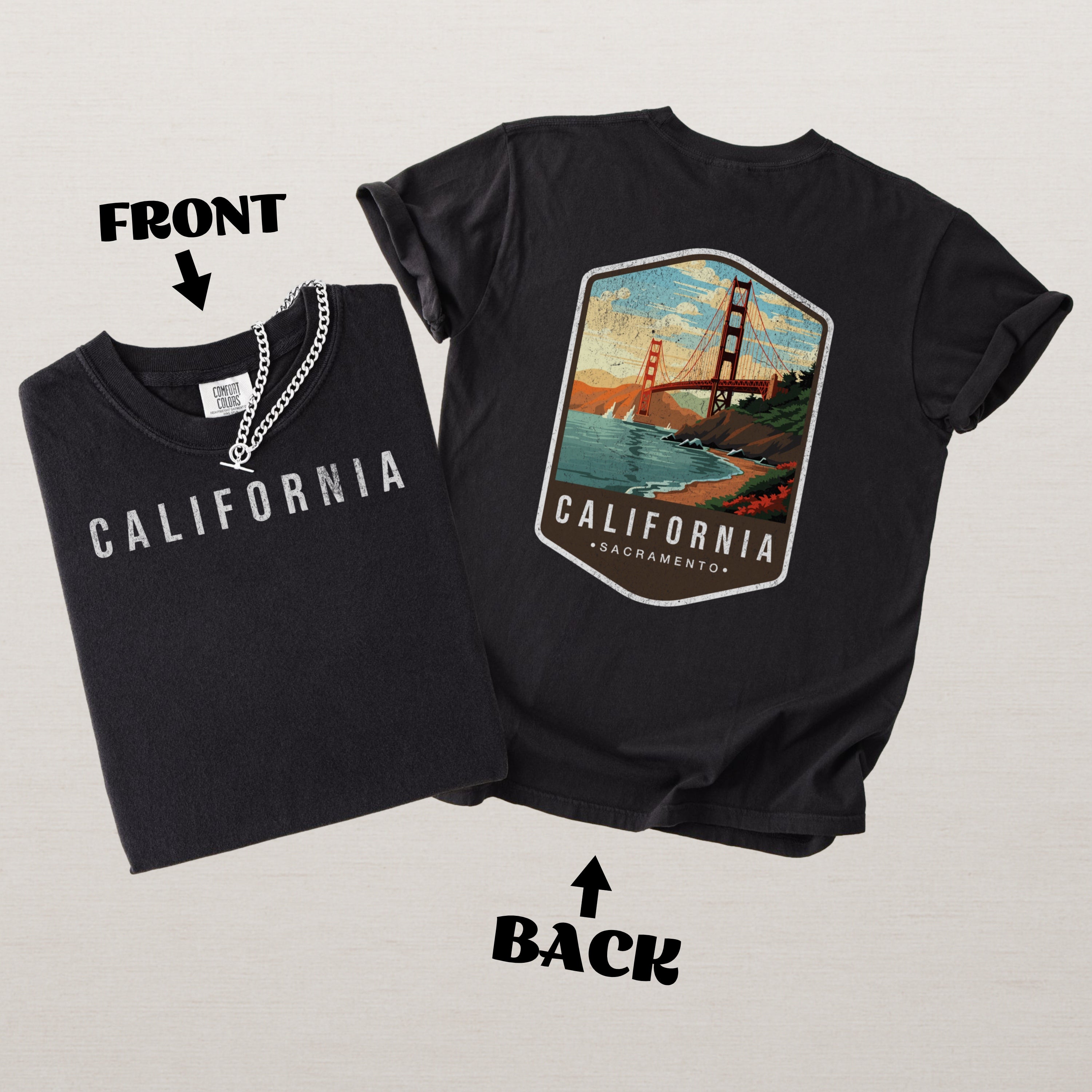 California Scenic Badge Shirt – Sacramento Landmark Edition