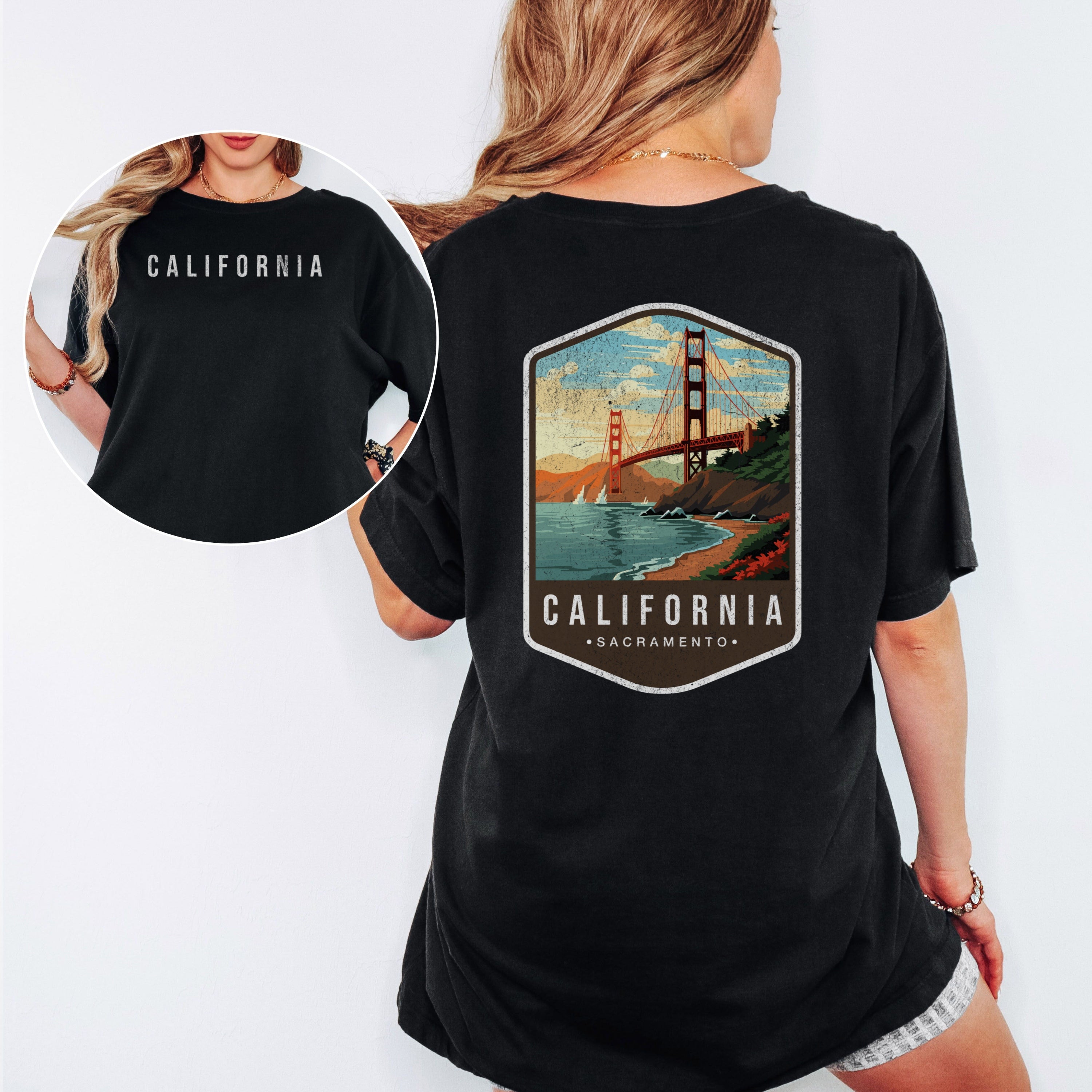 California Scenic Badge Shirt – Sacramento Landmark Edition