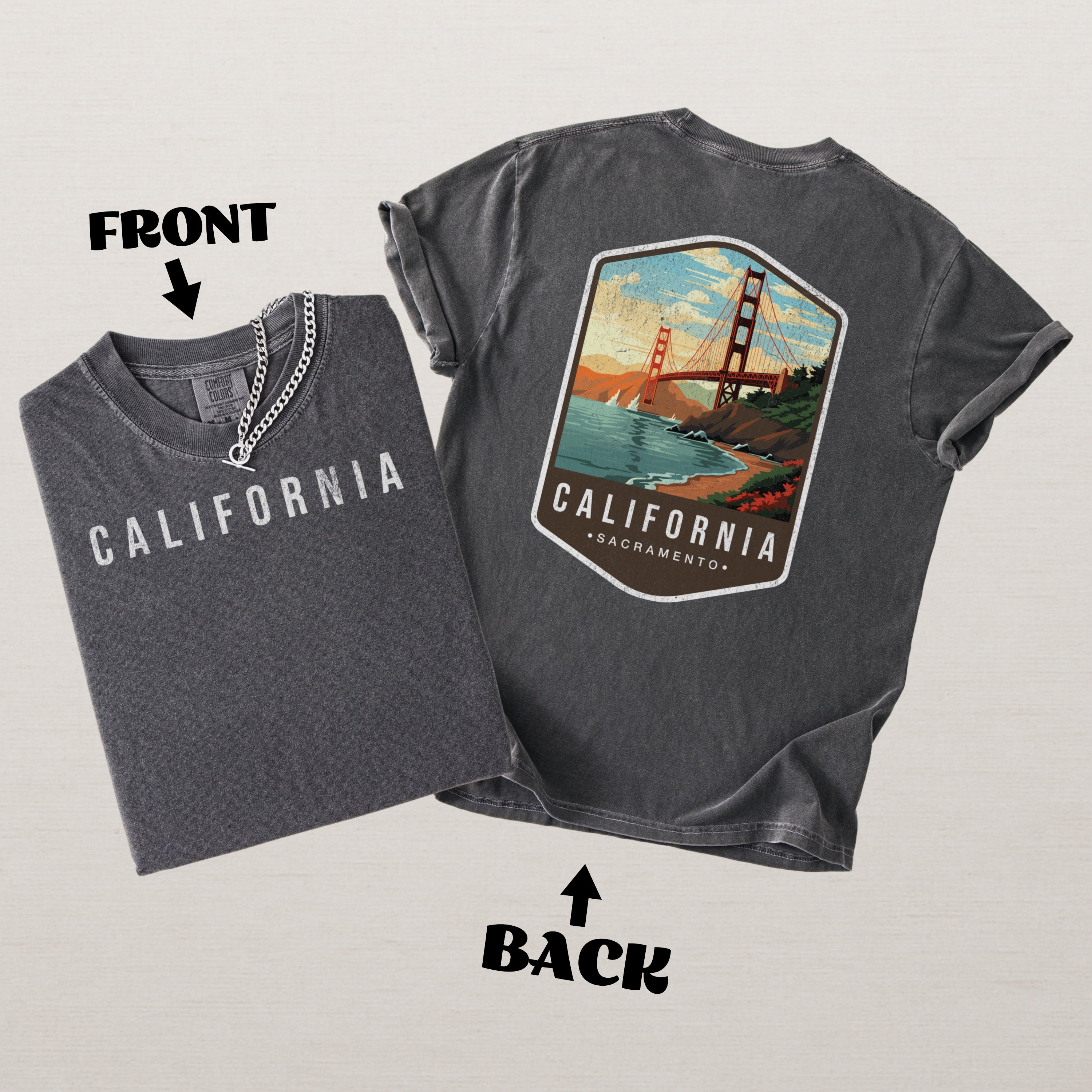 California Scenic Badge Shirt – Sacramento Landmark Edition