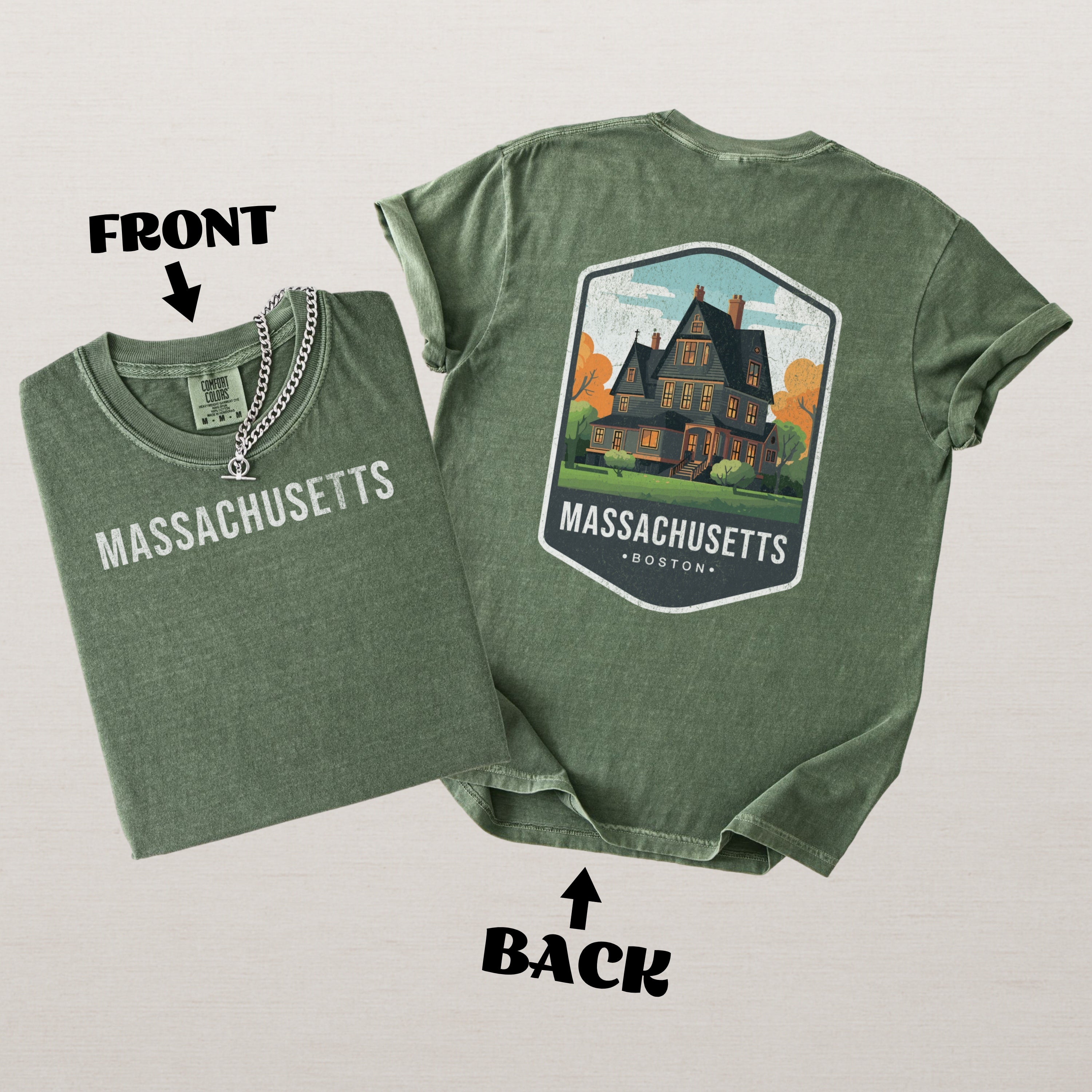Massachusetts Scenic Badge Shirt – Boston Harbor Edition