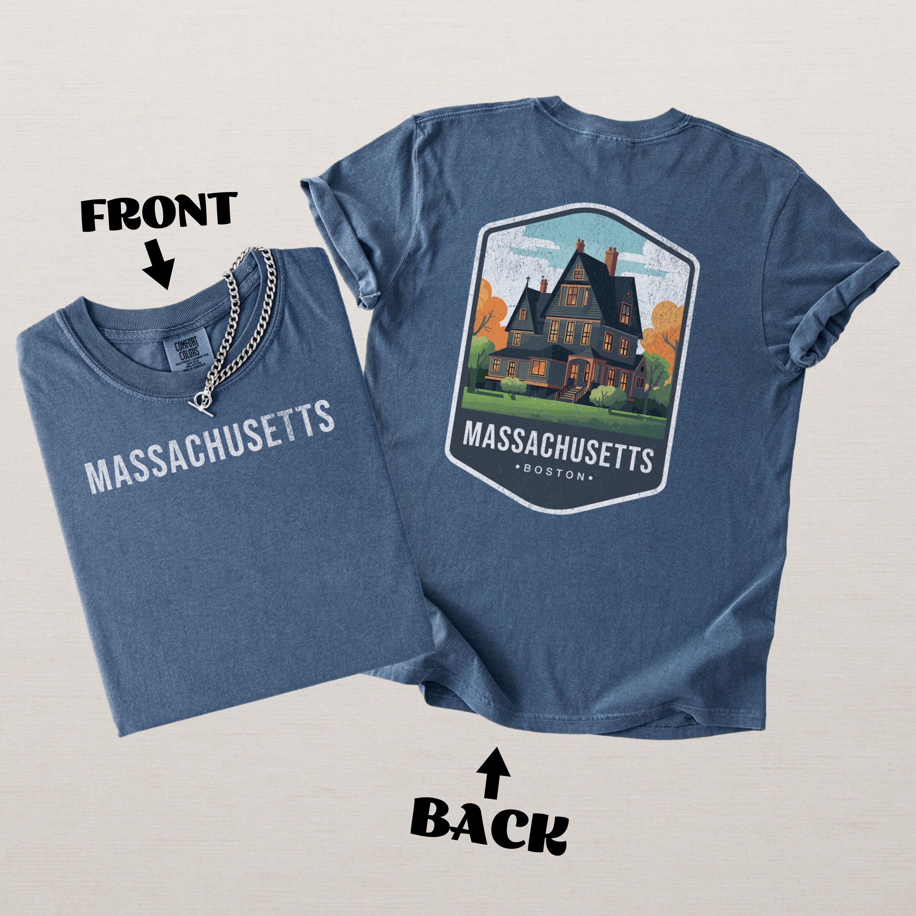 Massachusetts Scenic Badge Shirt – Boston Harbor Edition
