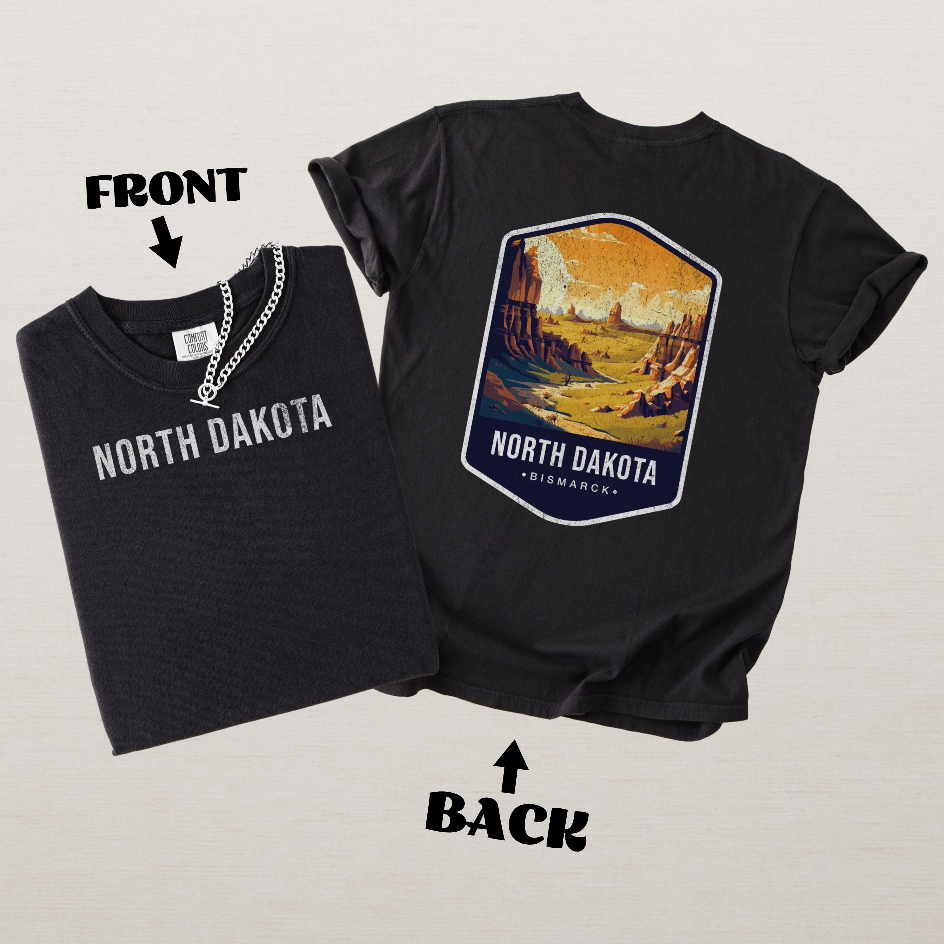 North Dakota Scenic Badge Shirt – Bismarck Edition