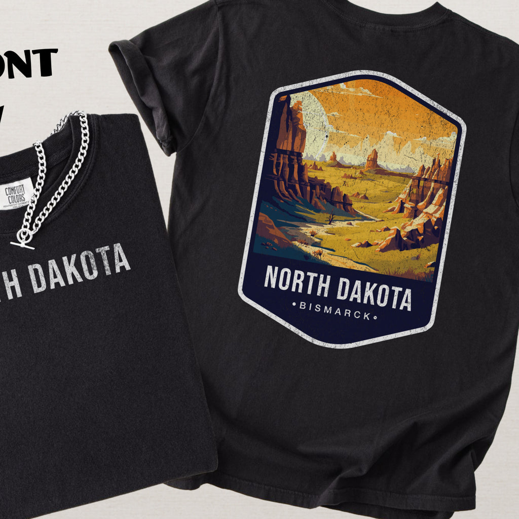 North Dakota Scenic Badge Shirt – Bismarck Edition