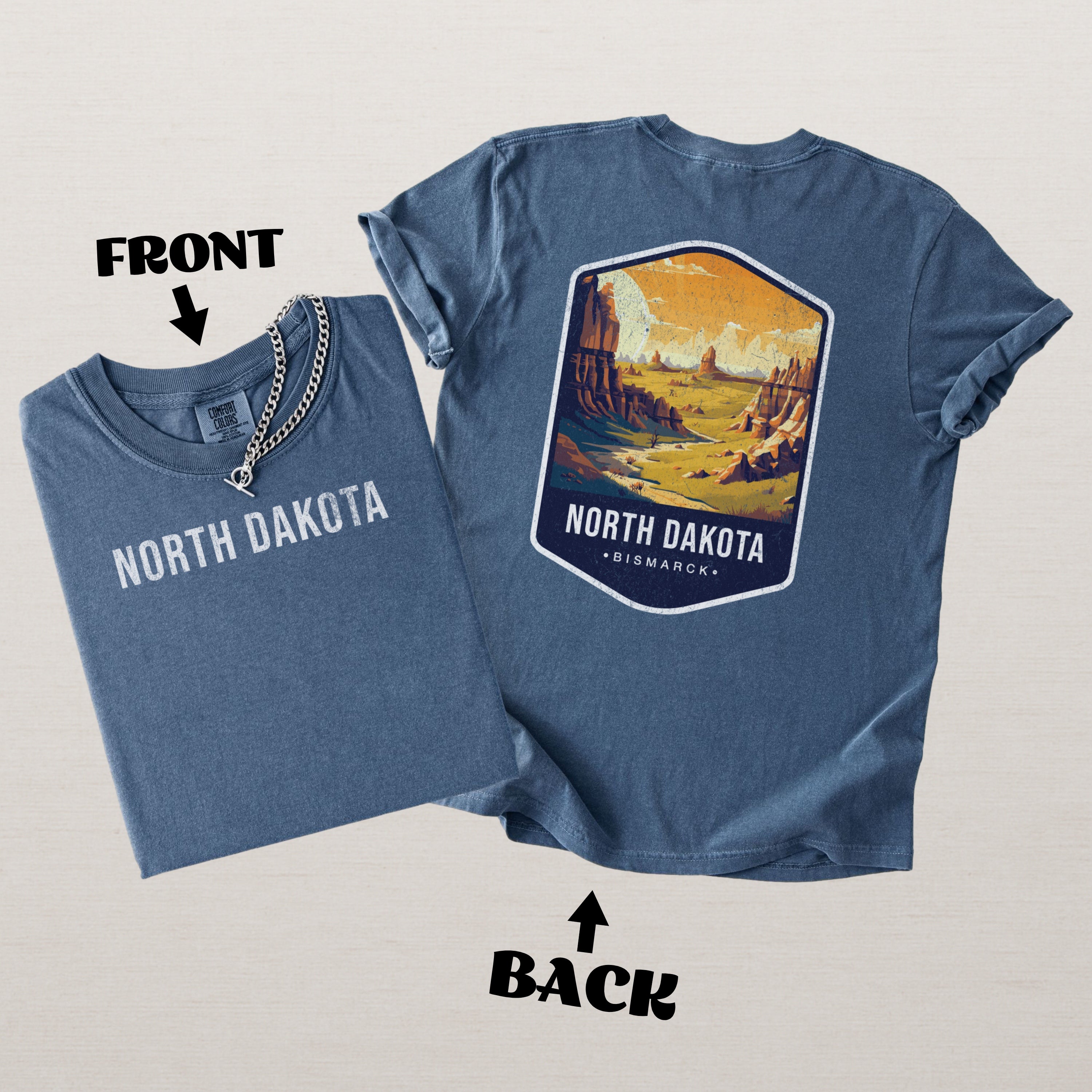 North Dakota Scenic Badge Shirt – Bismarck Edition