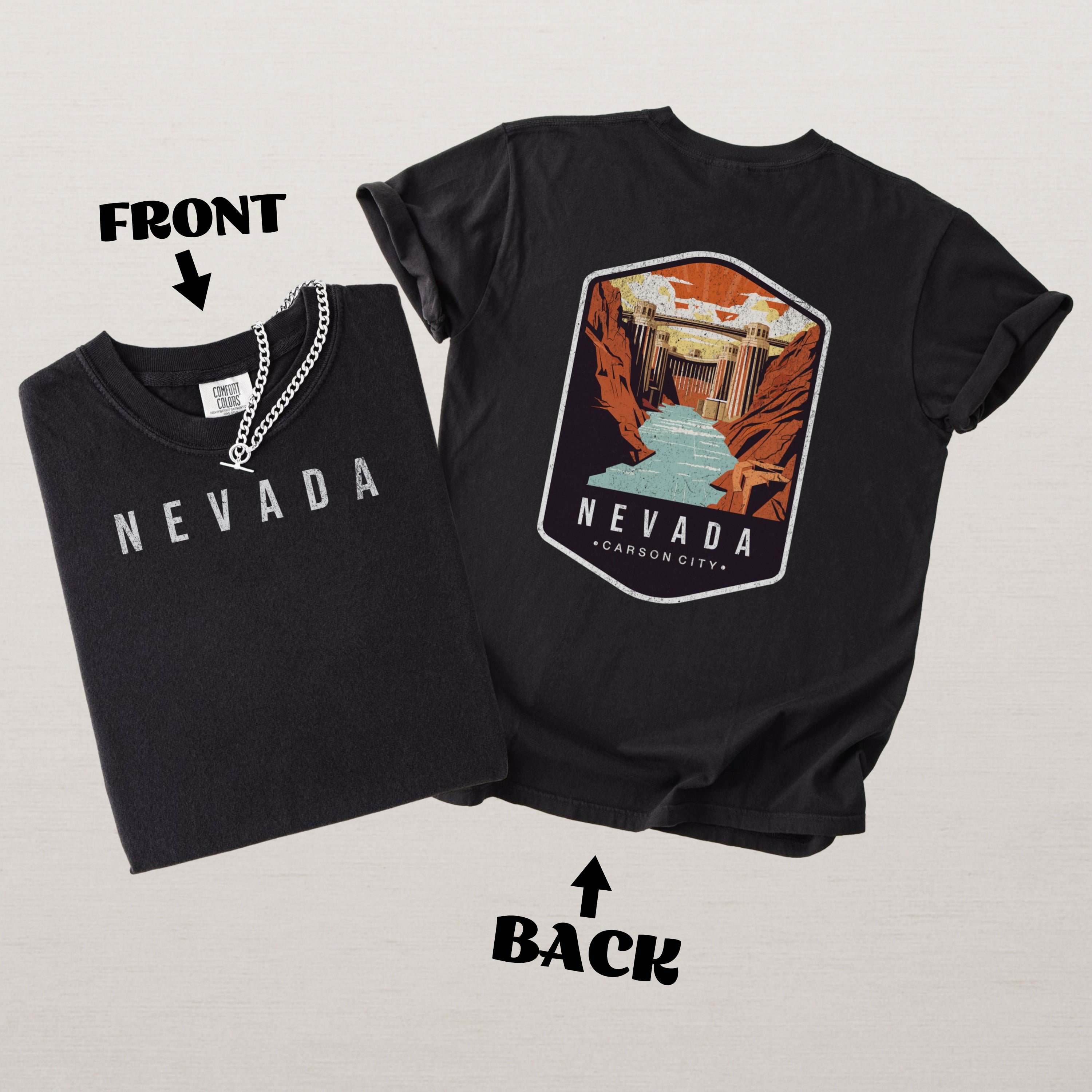 Nevada Scenic Badge Shirt – Carson City Edition