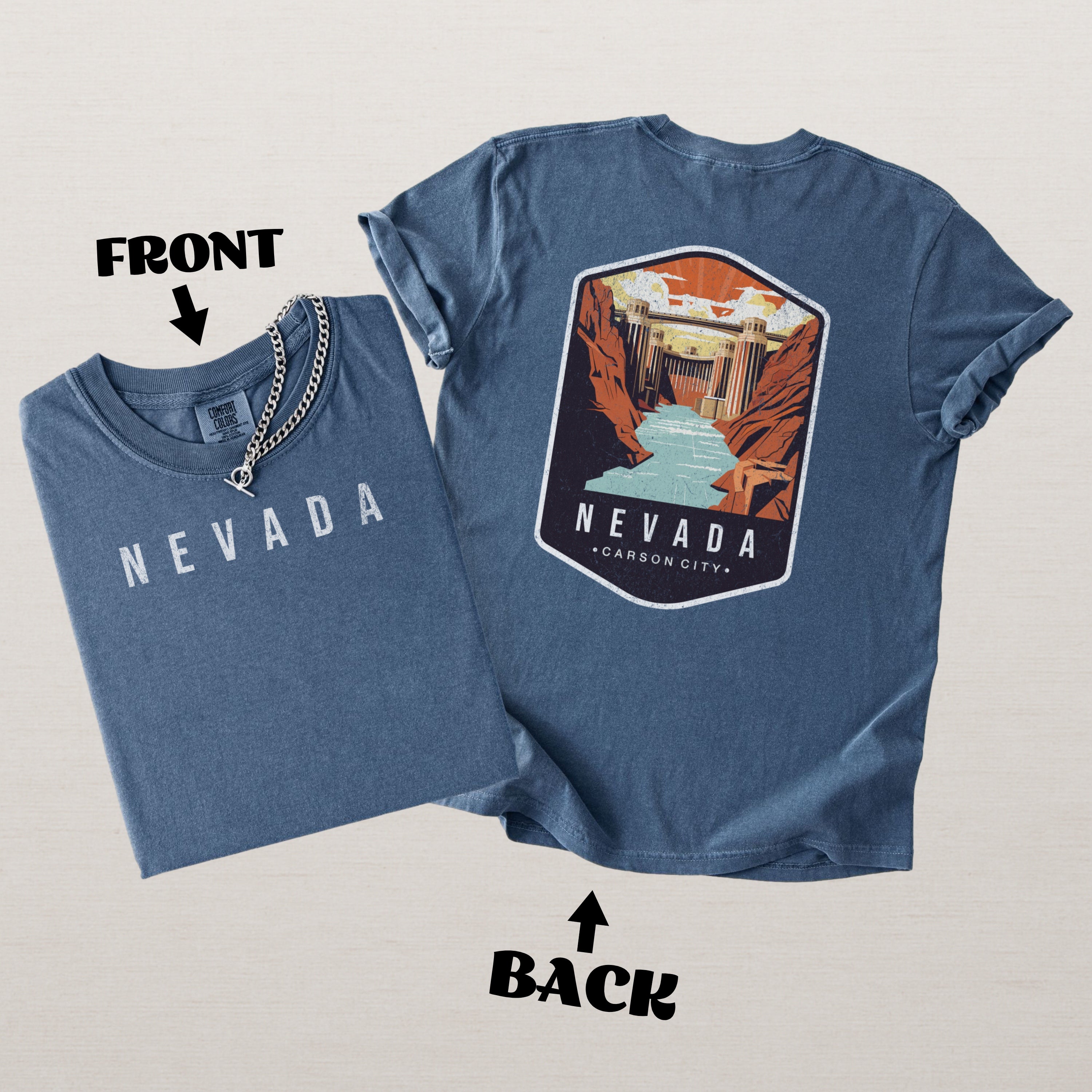 Nevada Scenic Badge Shirt – Carson City Edition