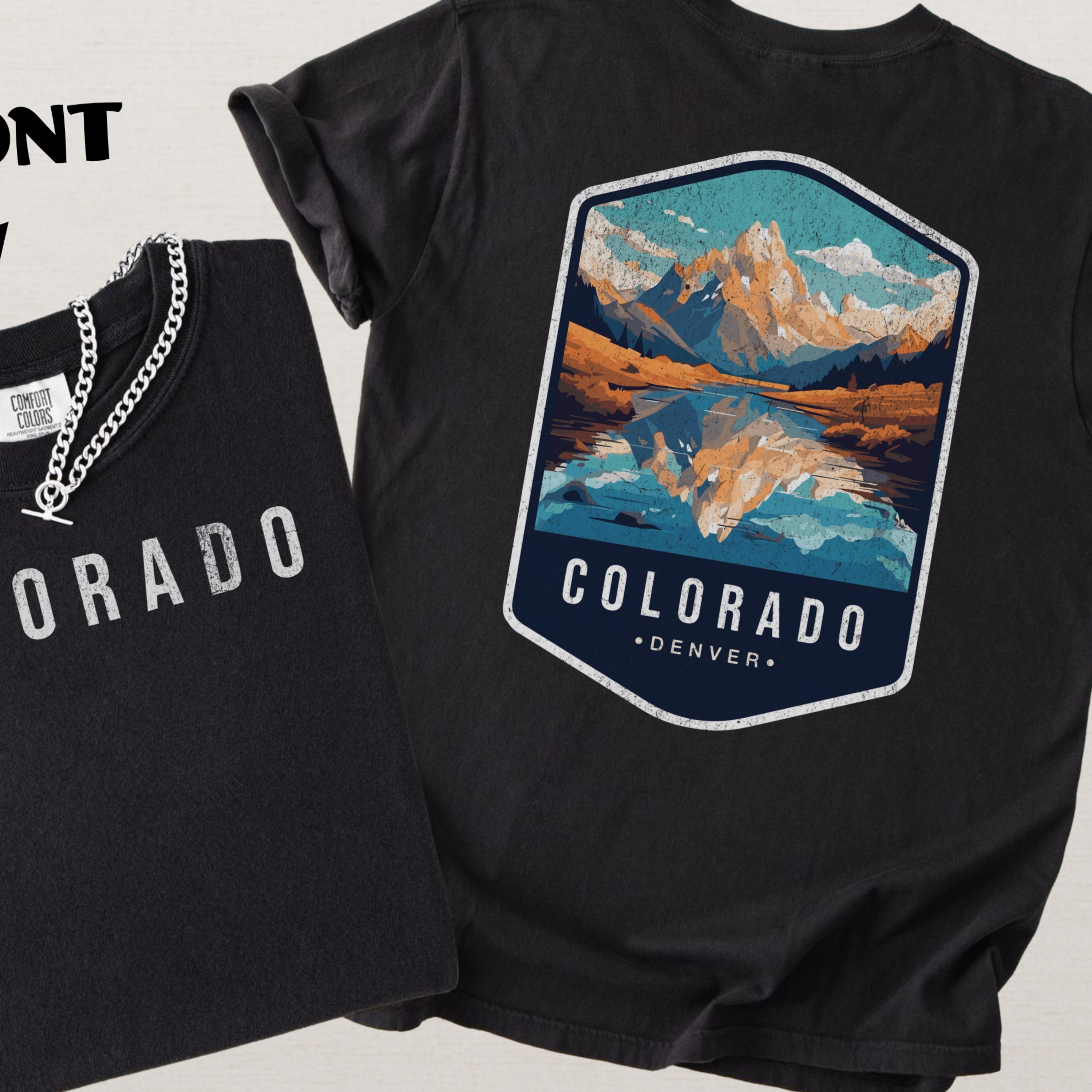Colorado Scenic Badge Shirt – Denver Mountain Edition