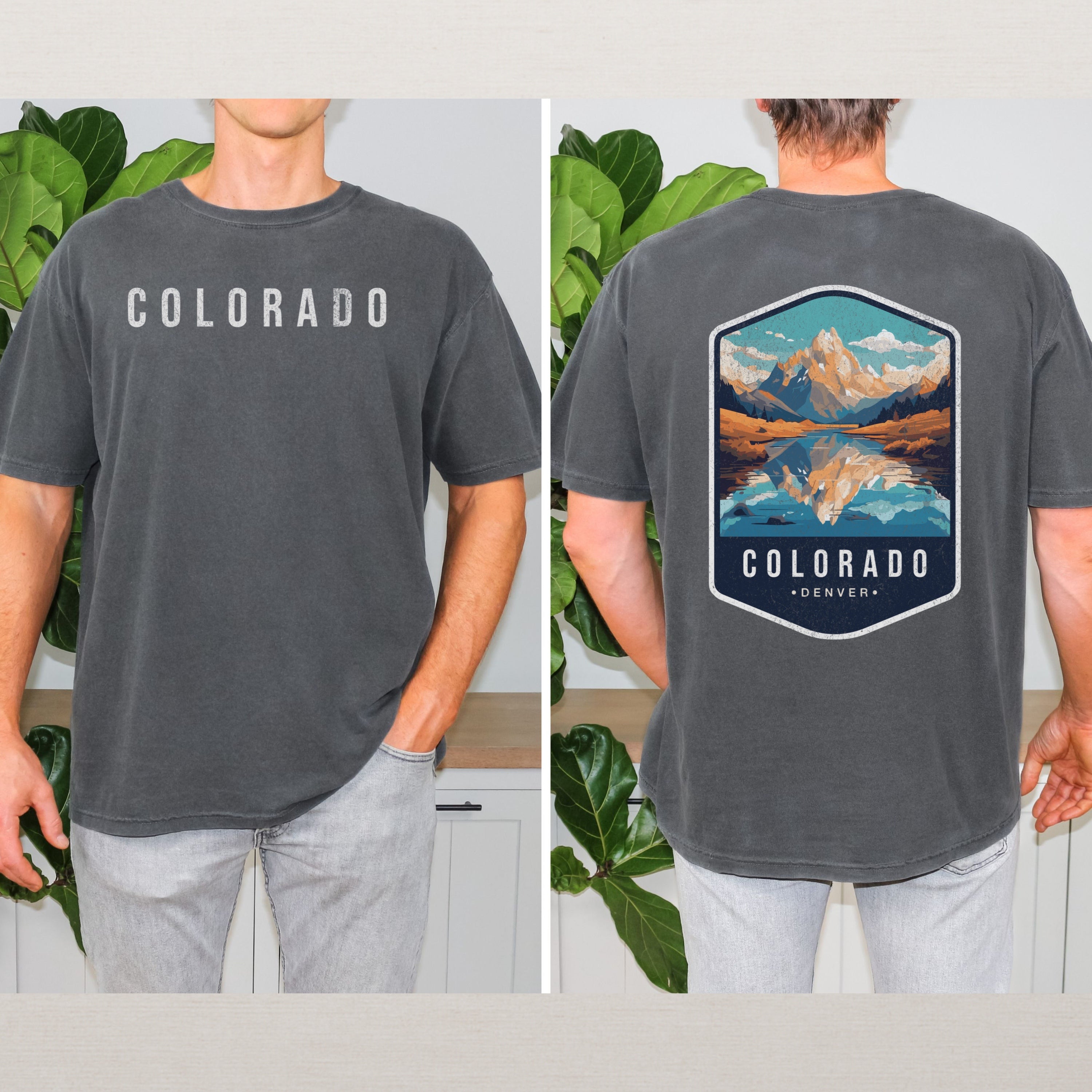 Colorado Scenic Badge Shirt – Denver Mountain Edition