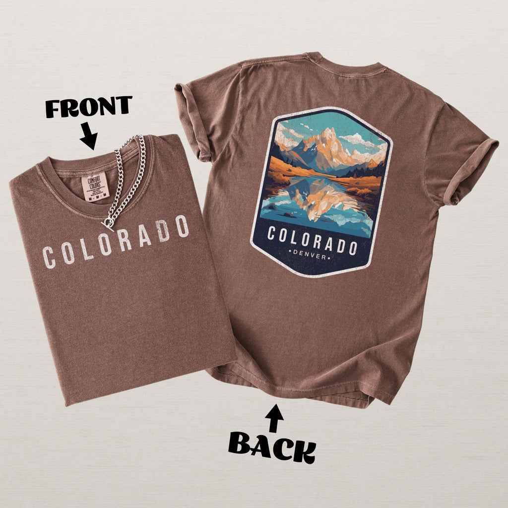 Colorado Scenic Badge Shirt – Denver Mountain Edition