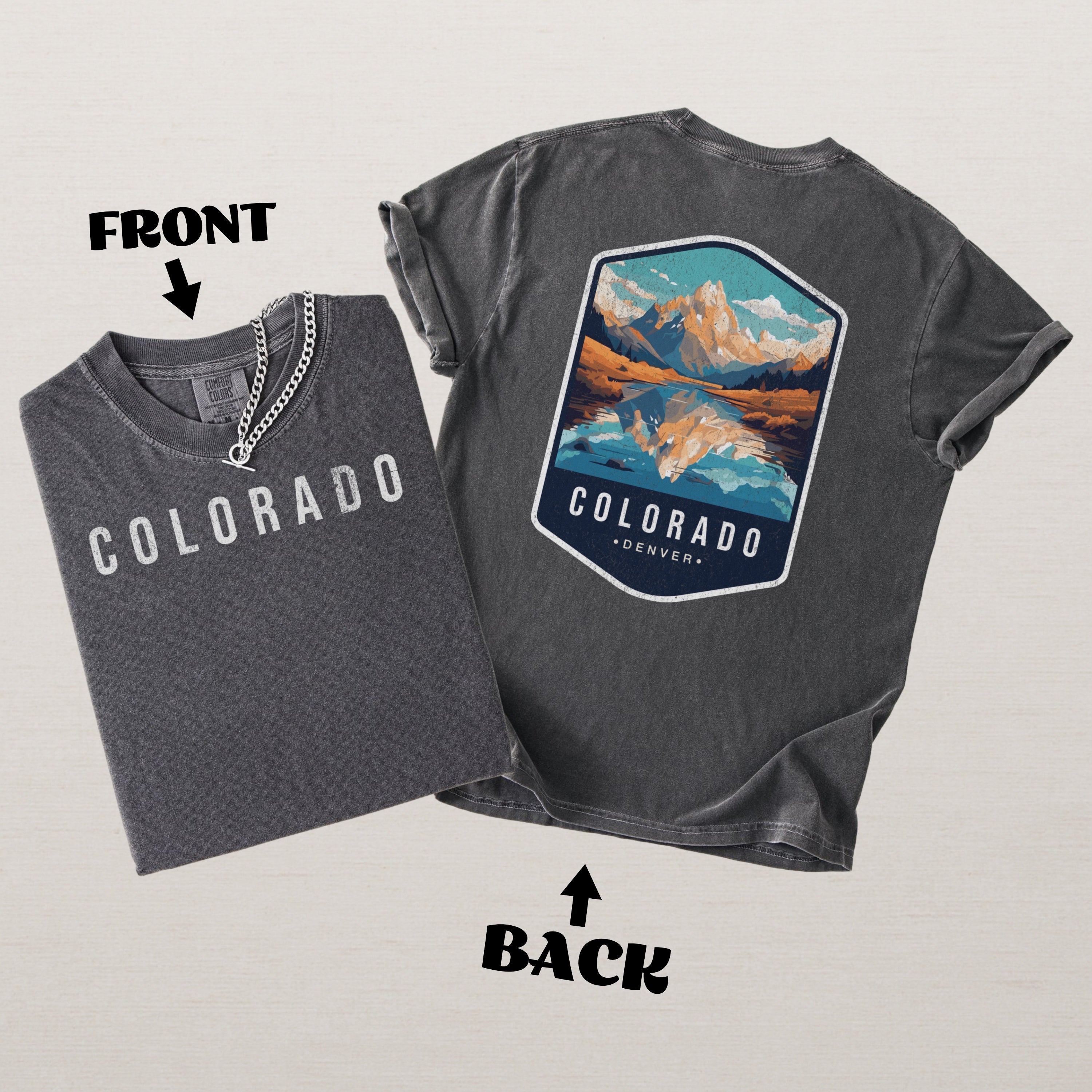 Colorado Scenic Badge Shirt – Denver Mountain Edition