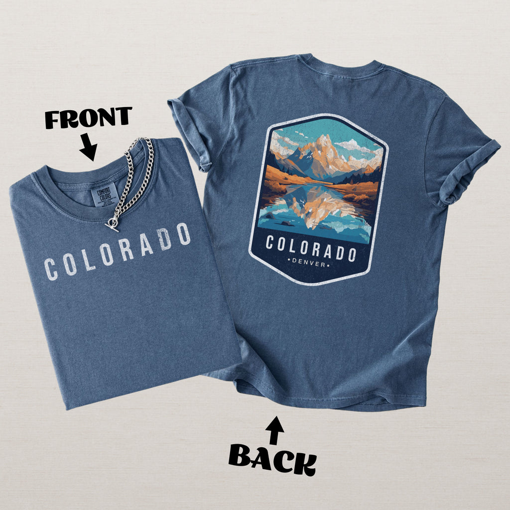Colorado Scenic Badge Shirt – Denver Mountain Edition