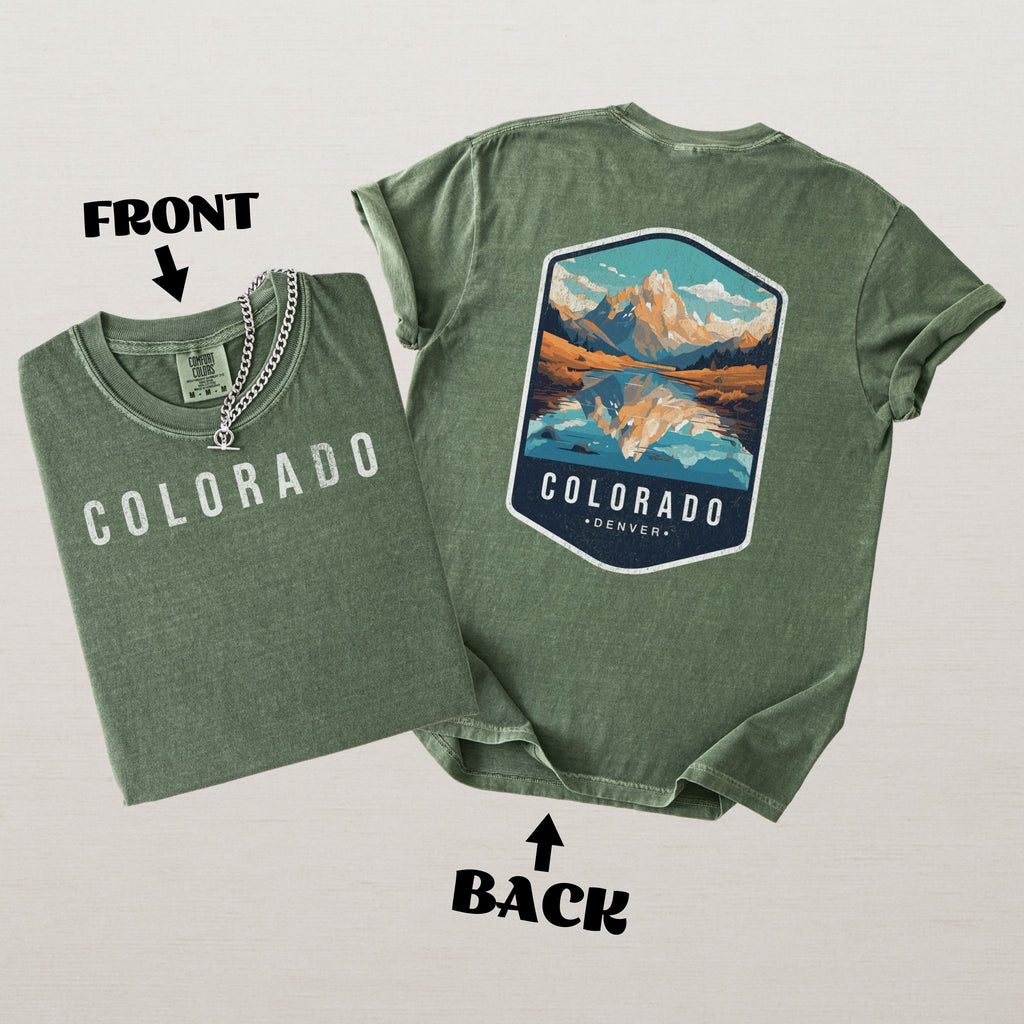 Colorado Scenic Badge Shirt – Denver Mountain Edition