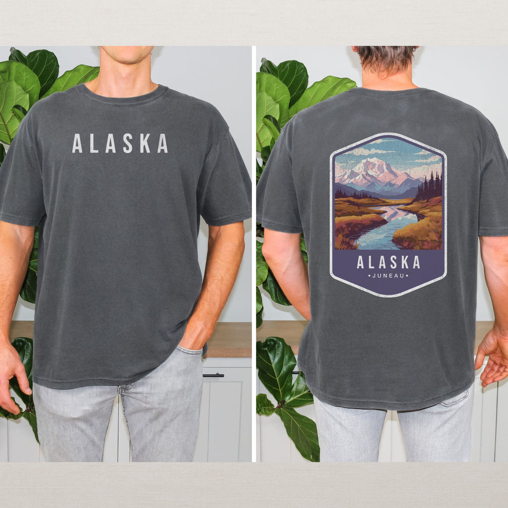 Alaska Scenic Badge Shirt – Juneau Landscape Edition