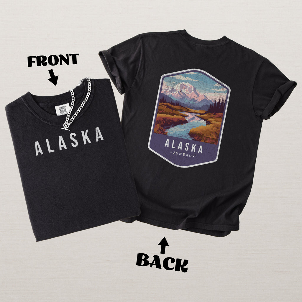 Alaska Scenic Badge Shirt – Juneau Landscape Edition
