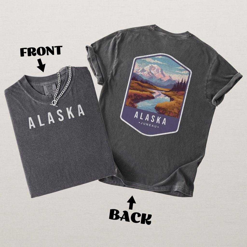 Alaska Scenic Badge Shirt – Juneau Landscape Edition
