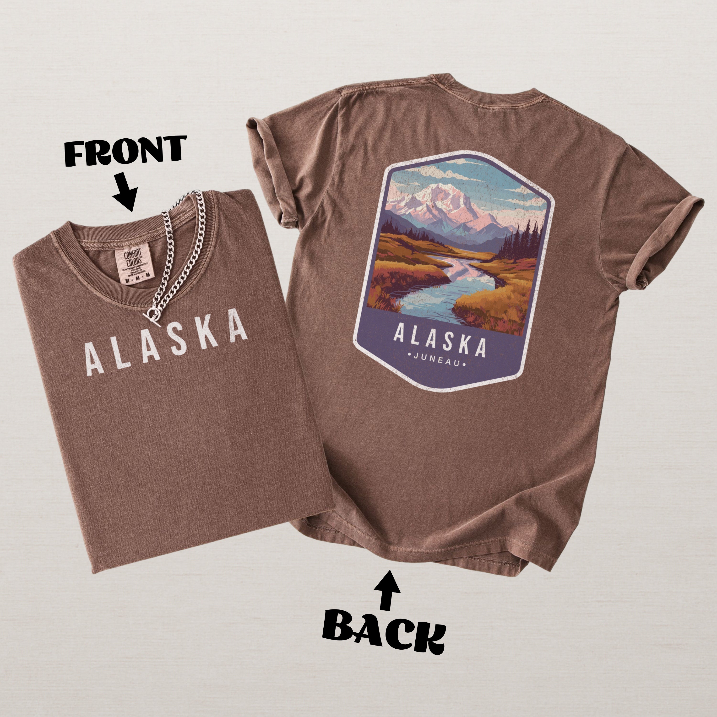 Alaska Scenic Badge Shirt – Juneau Landscape Edition