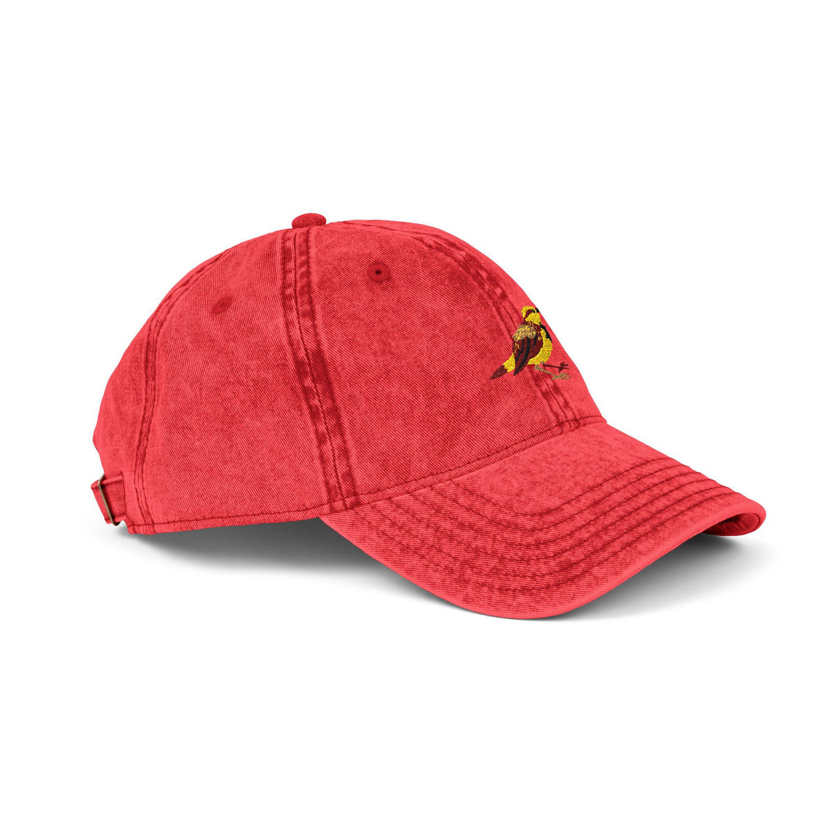 Wyoming Western Meadowlark State Bird | Vintage Distressed Embroidered Baseball Cap