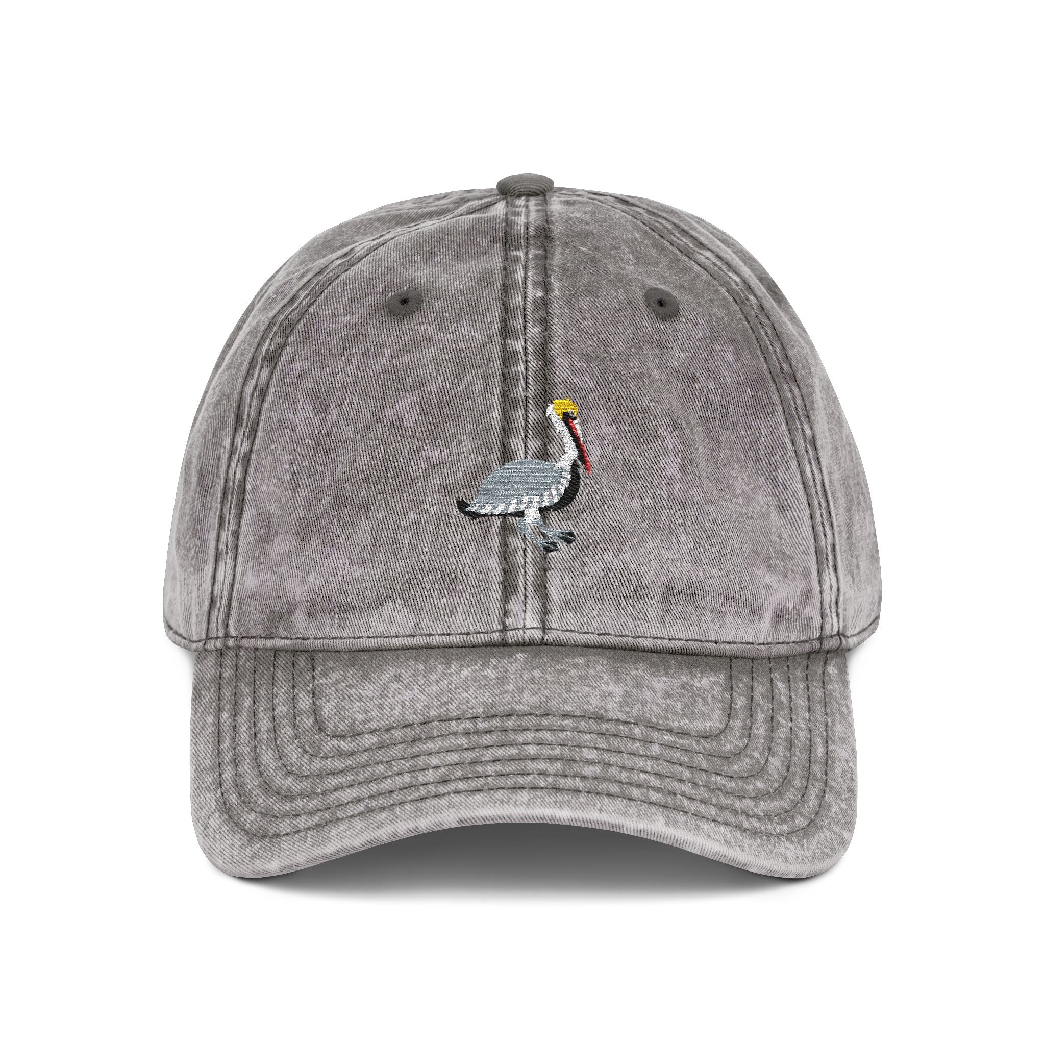 Louisiana Brown Pelican State Bird | Vintage Distressed Embroidered Baseball Cap
