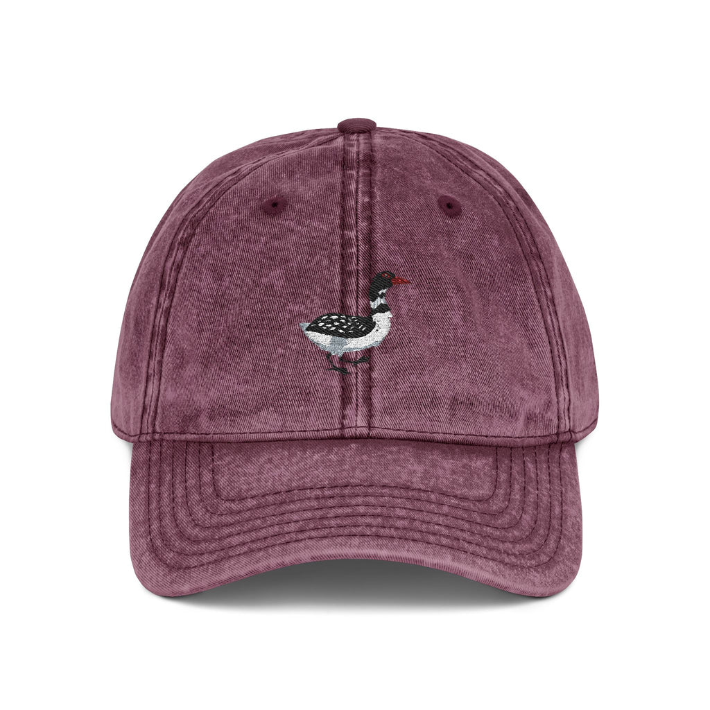 Minnesota Common Loon State Bird | Vintage Distressed Embroidered Baseball Cap