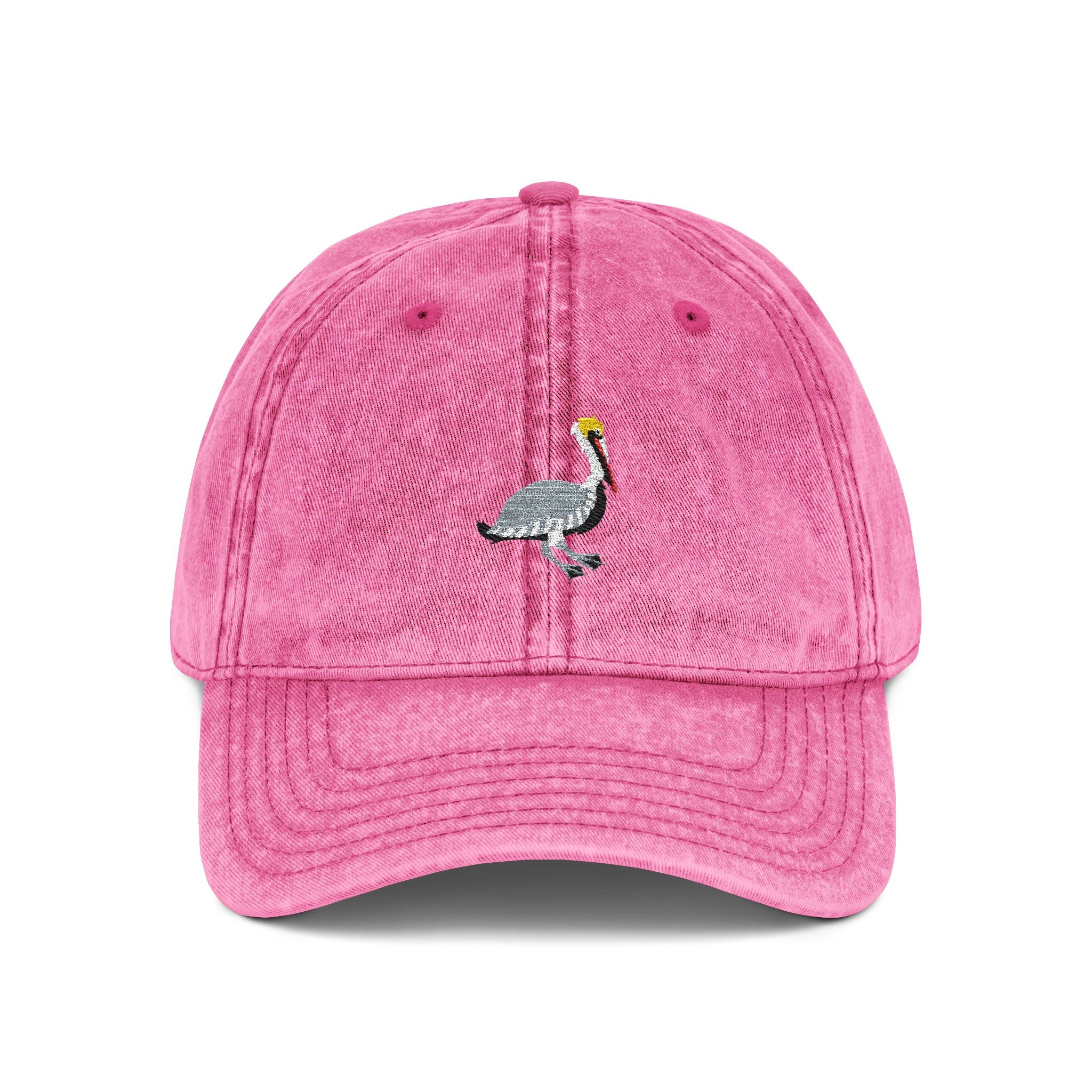 Louisiana Brown Pelican State Bird | Vintage Distressed Embroidered Baseball Cap