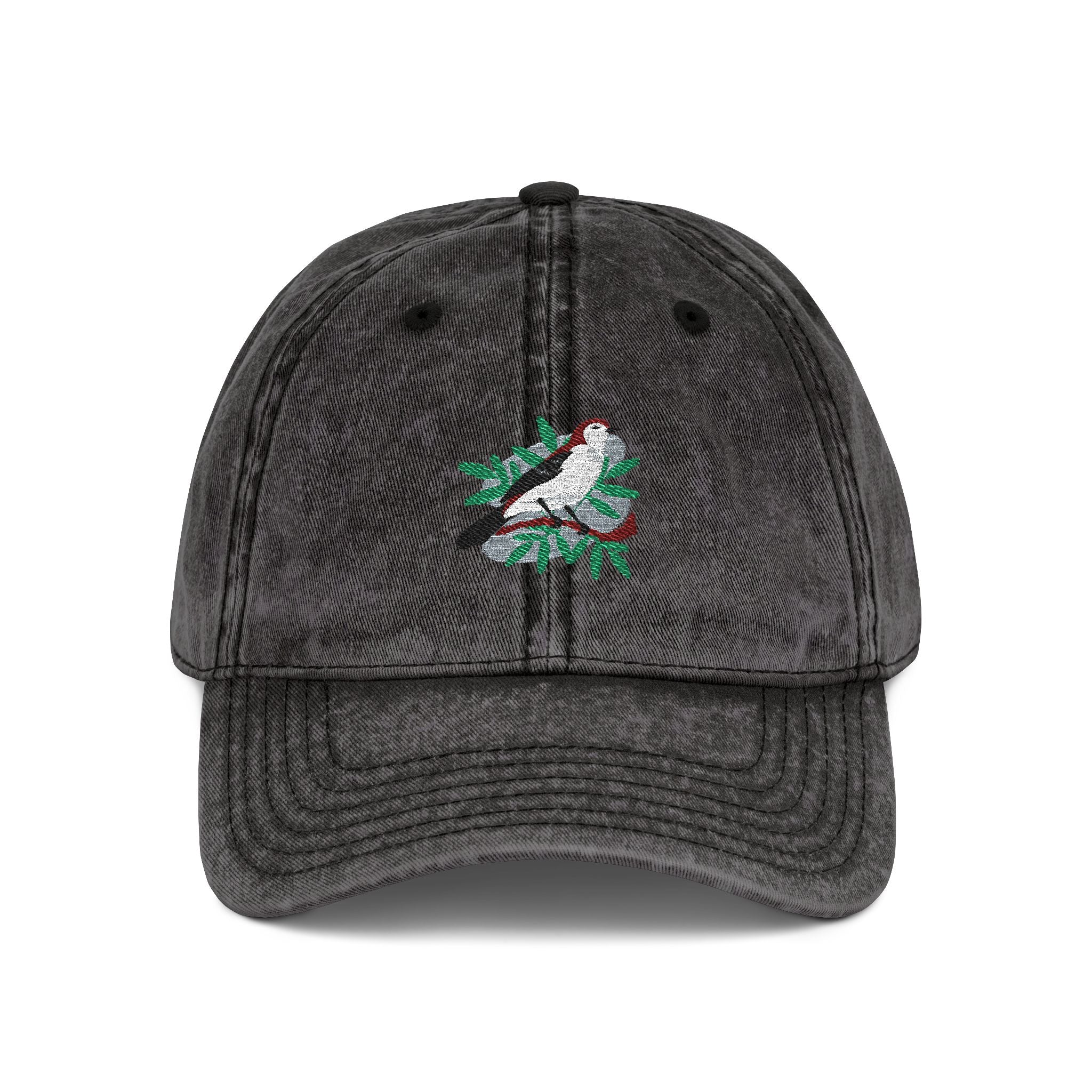 Florida Mockingbird State Bird  | Vintage Distressed Embroidered Baseball Cap