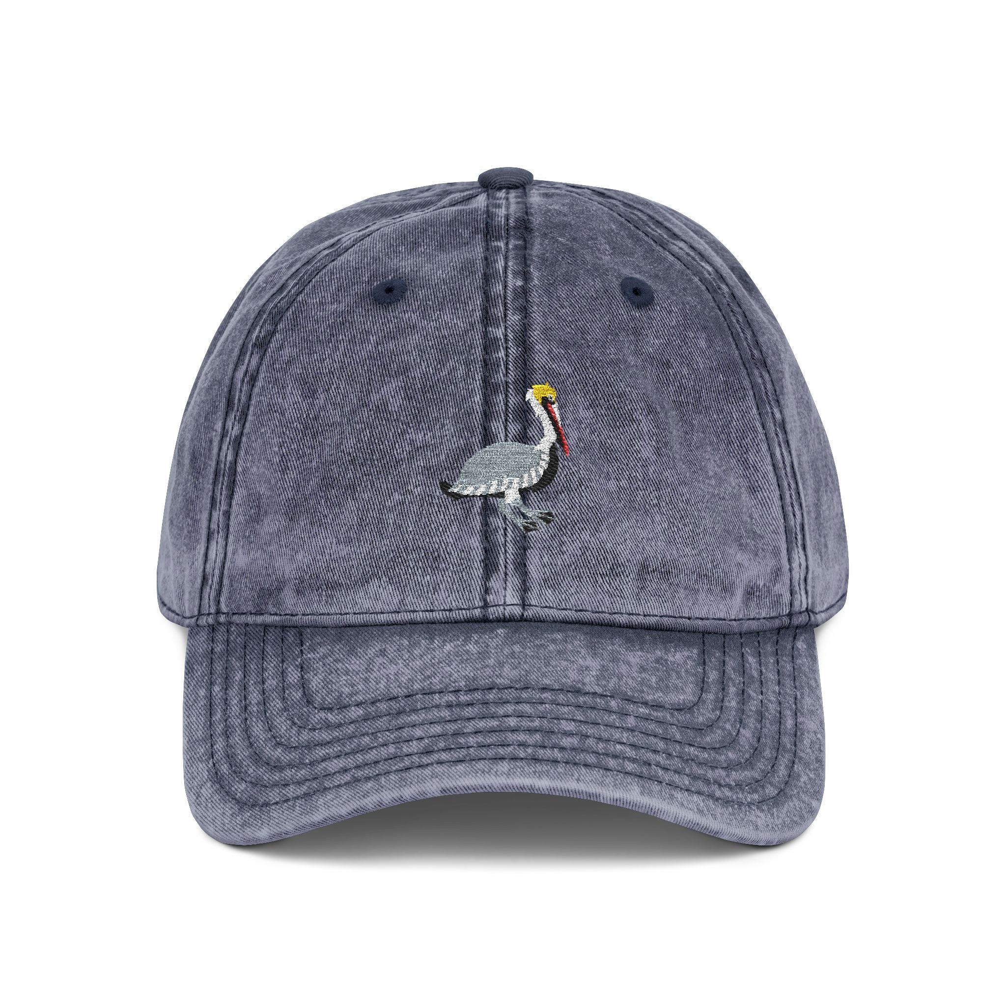 Louisiana Brown Pelican State Bird | Vintage Distressed Embroidered Baseball Cap