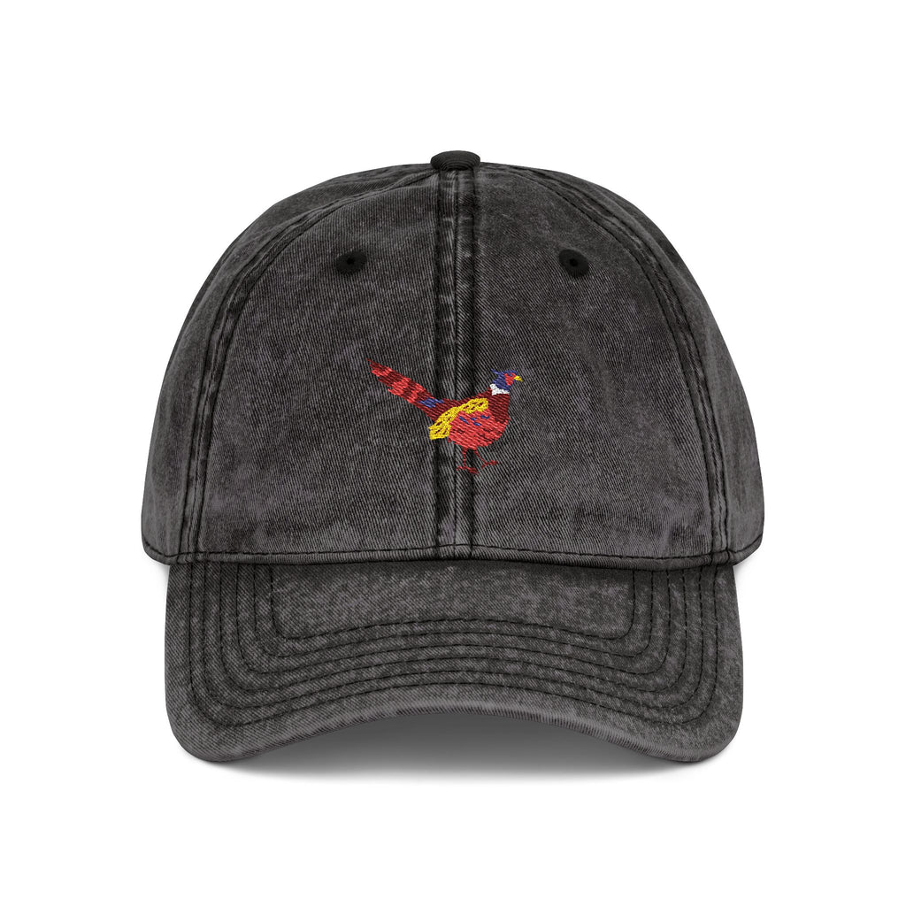 South Dakota Ring-Necked Pheasant State Bird | Vintage Distressed Embroidered Baseball Cap