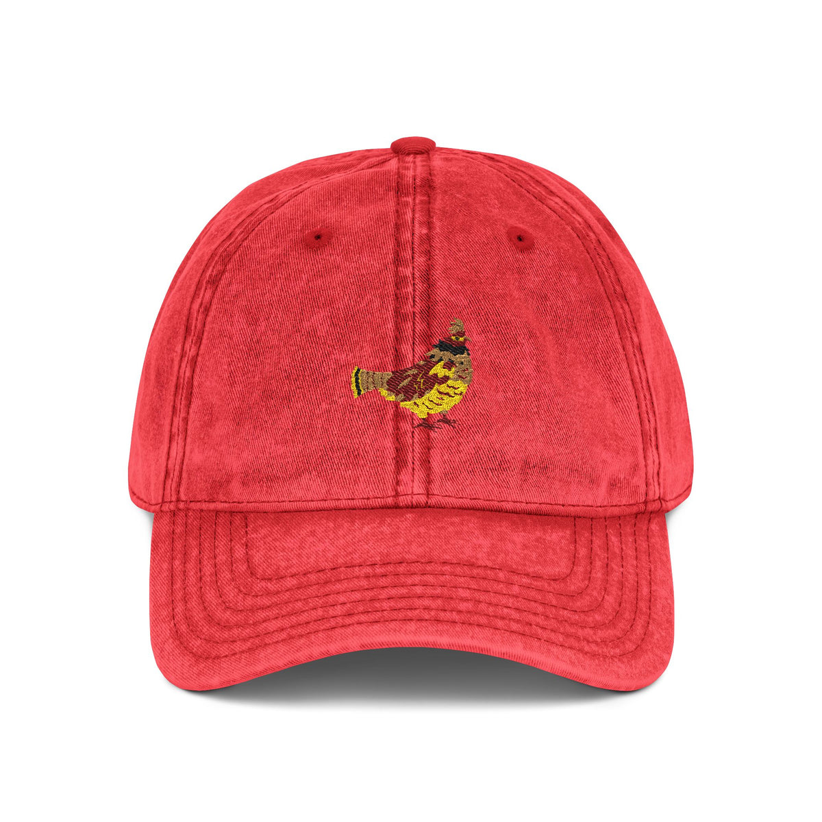 Pennsylvania Ruffed Grouse State Bird | Vintage Distressed Embroidered Baseball Cap