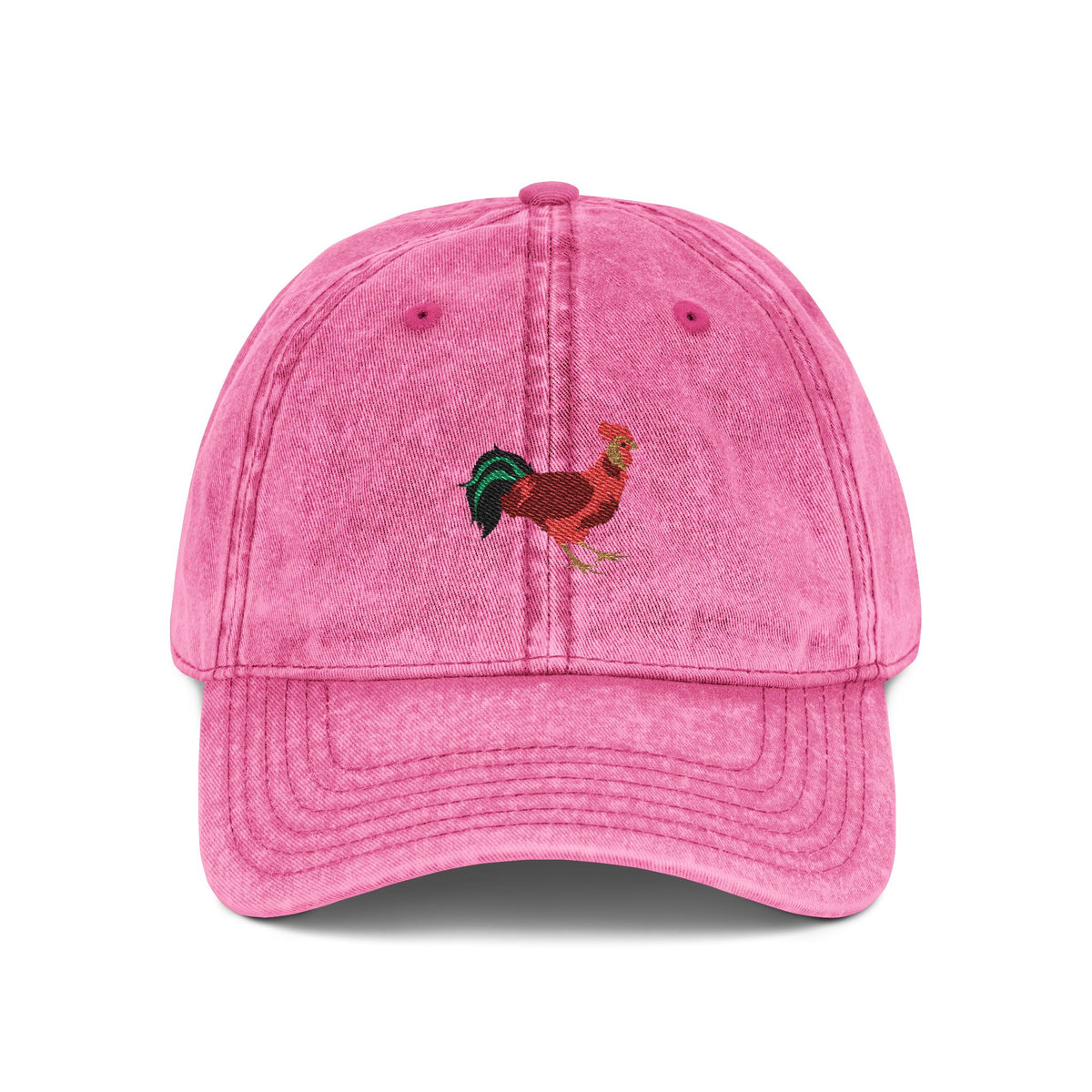 Rhode Island Red State Bird | Vintage Distressed Embroidered Baseball Cap