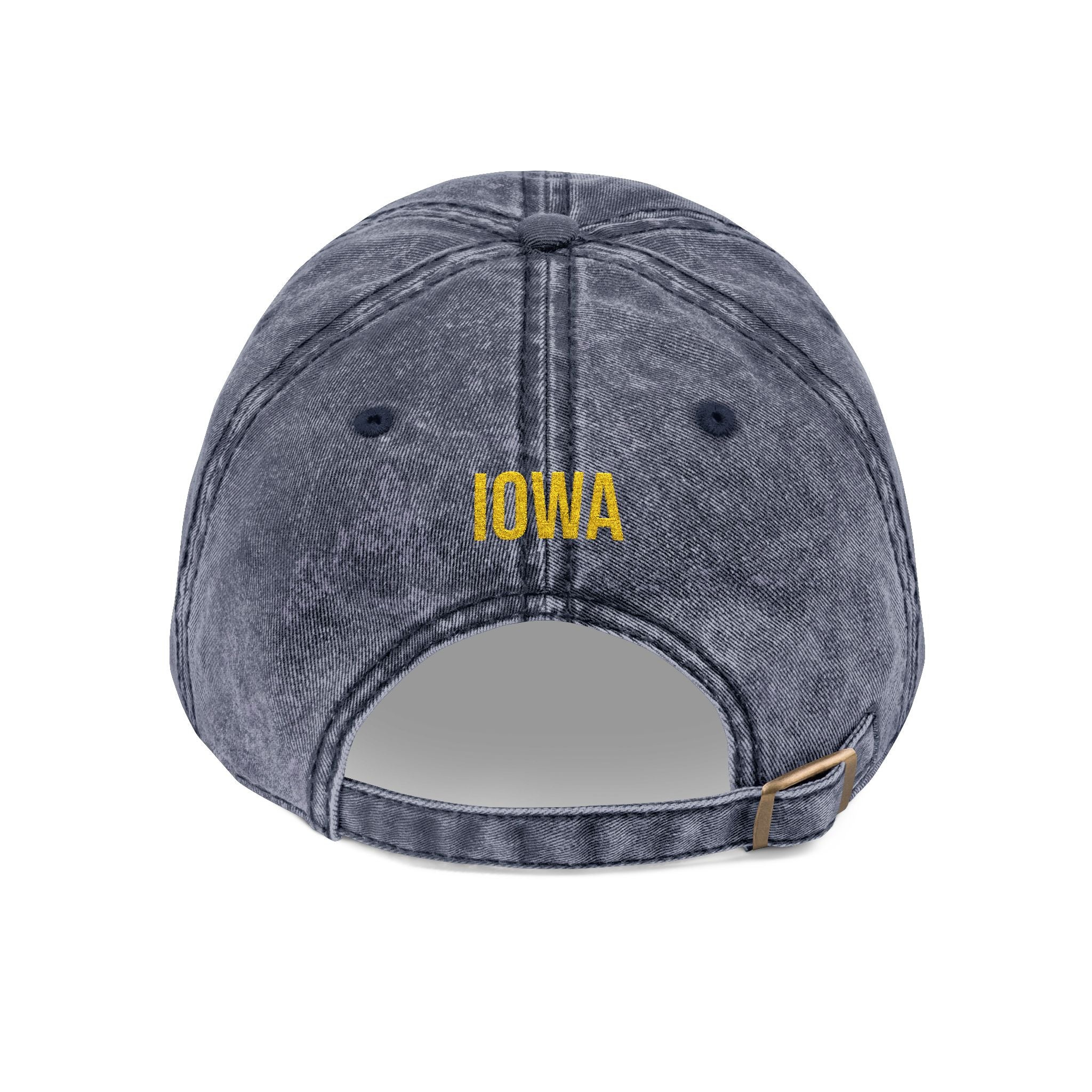 Iowa American Goldfinch State Bird | Vintage Distressed Embroidered Baseball Cap