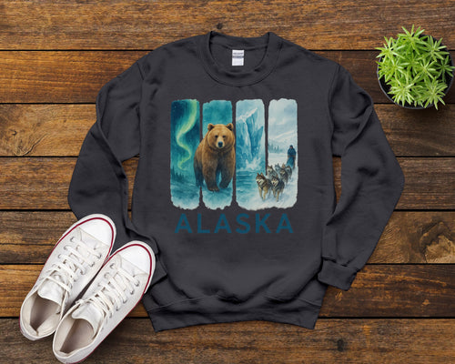 Alaska Brushstroke Watercolor Sweatshirt