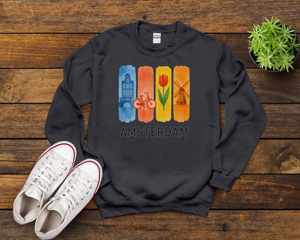 Amsterdam Brushstroke Watercolor Sweatshirt
