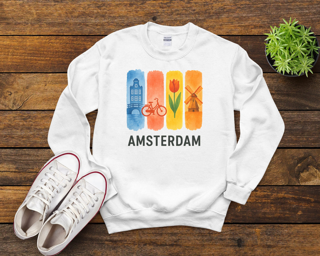 Amsterdam Brushstroke Watercolor Sweatshirt