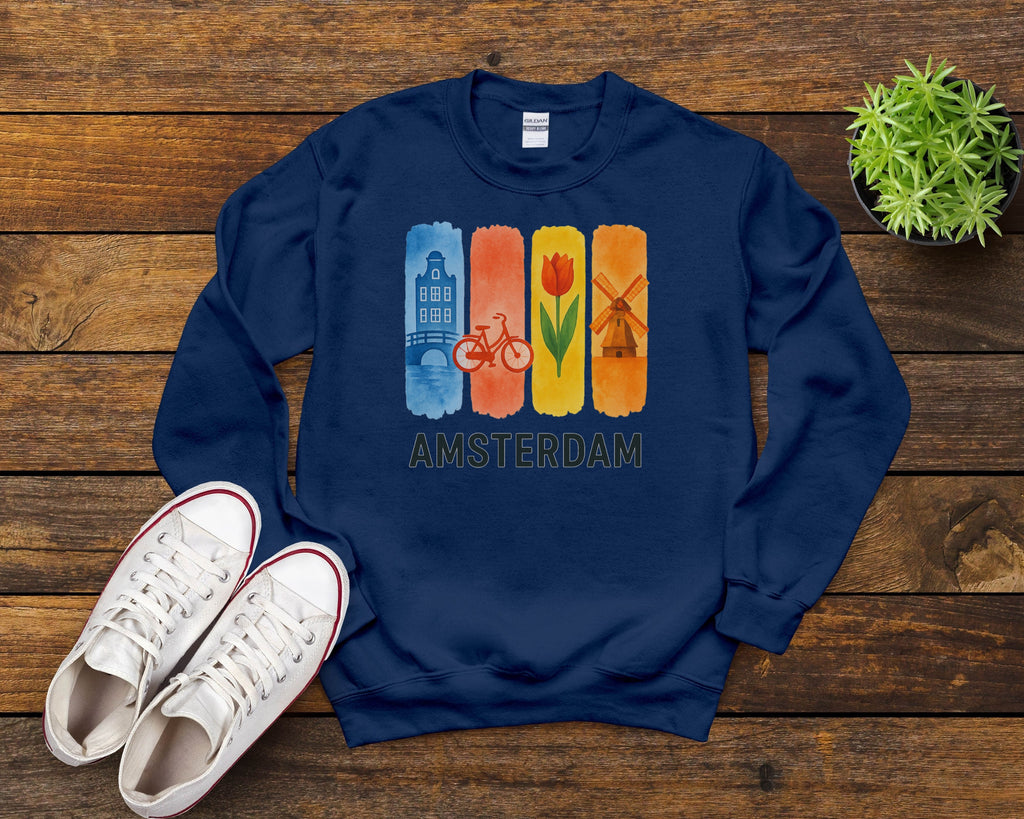 Amsterdam Brushstroke Watercolor Sweatshirt