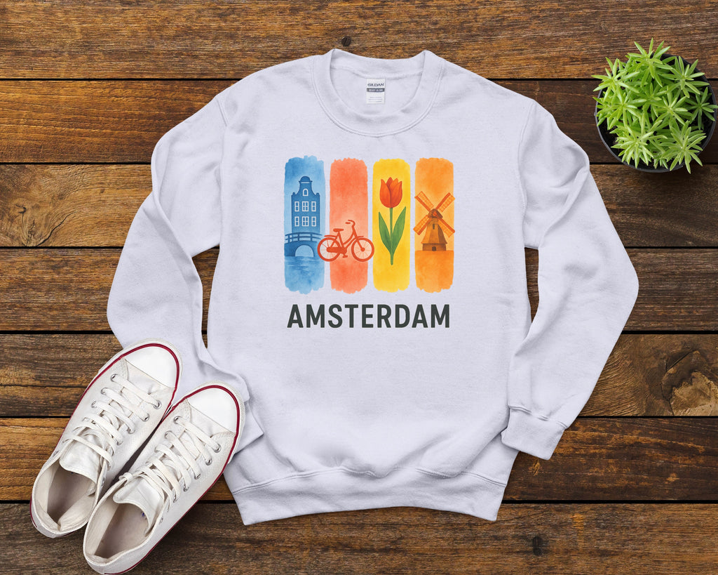 Amsterdam Brushstroke Watercolor Sweatshirt