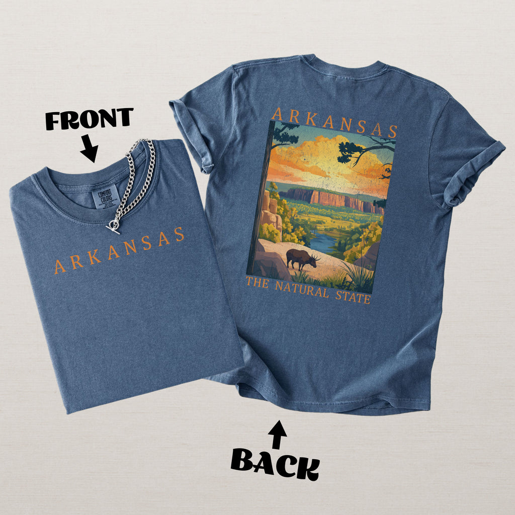 Arkansas Scenic Poster Comfort Colors Shirt