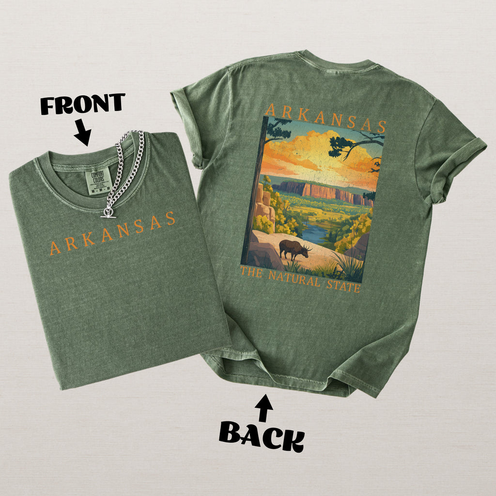 Arkansas Scenic Poster Comfort Colors Shirt