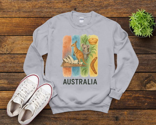 Australia Brushstroke Watercolor Sweatshirt