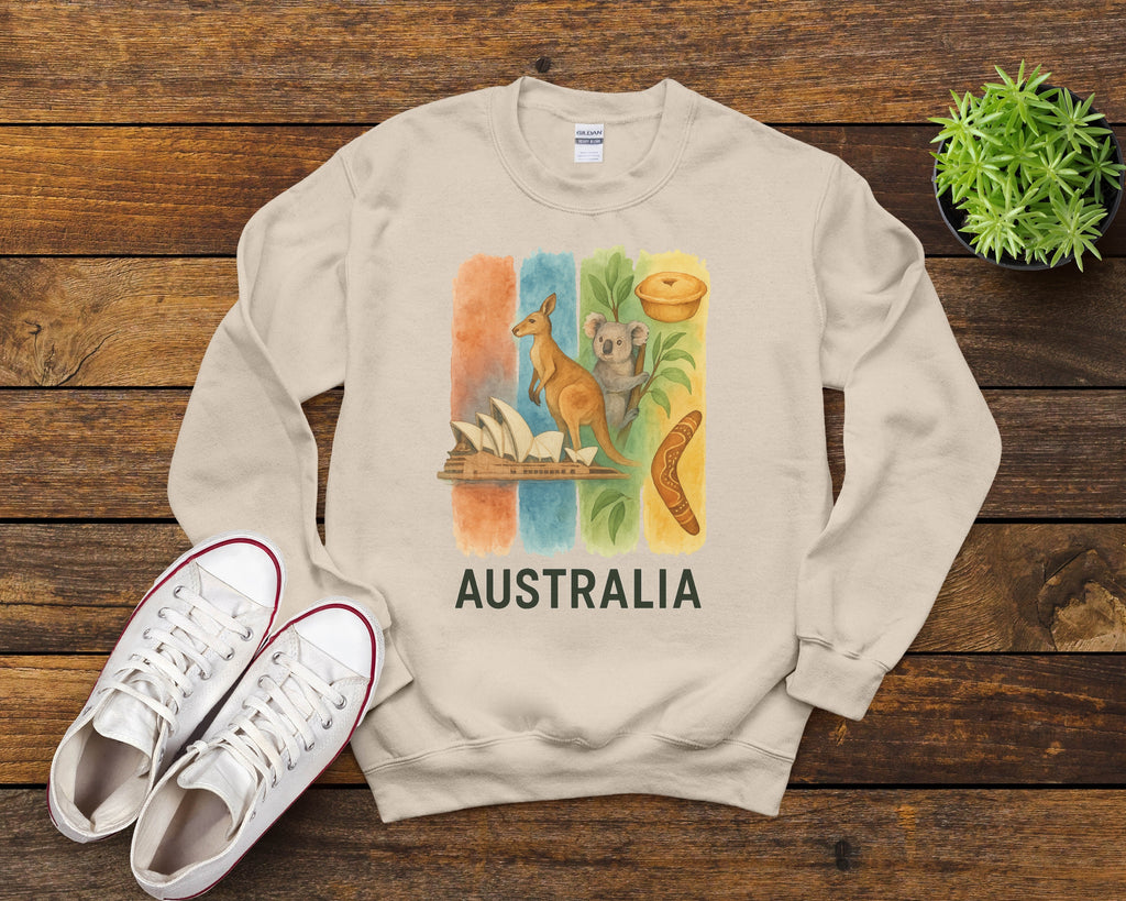 Australia Brushstroke Watercolor Sweatshirt