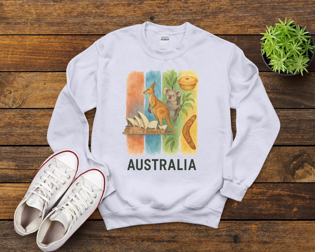 Australia Brushstroke Watercolor Sweatshirt