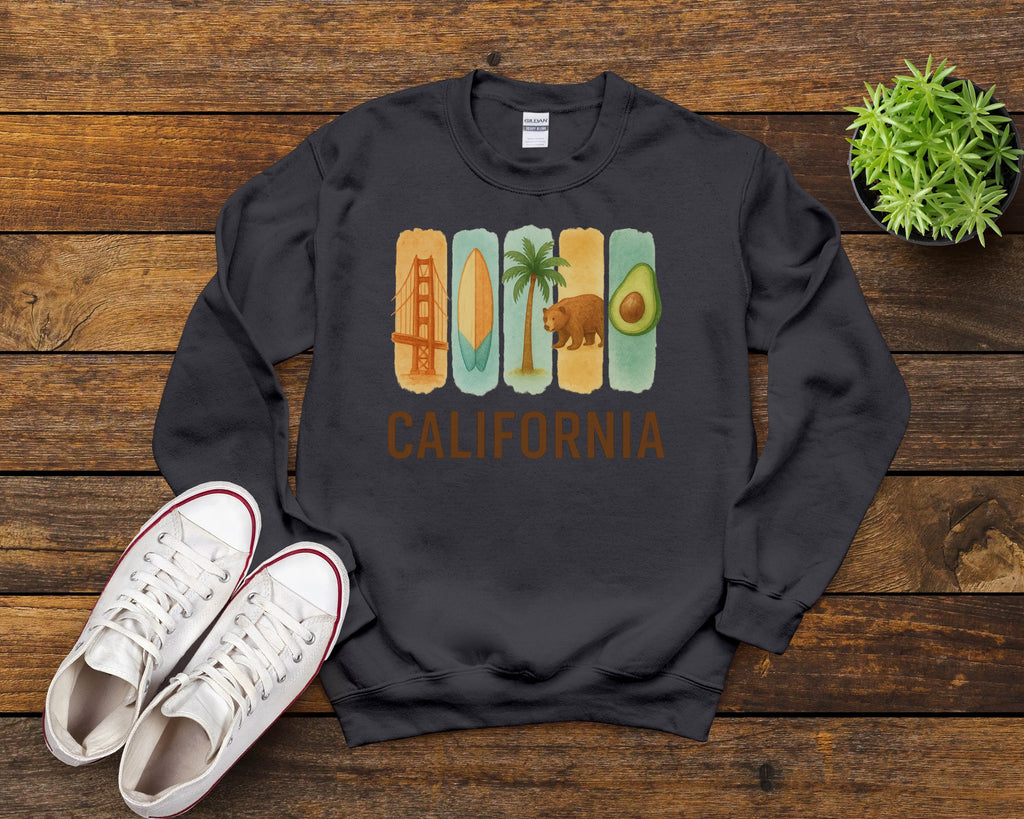 California Brushstroke Watercolor Sweatshirt
