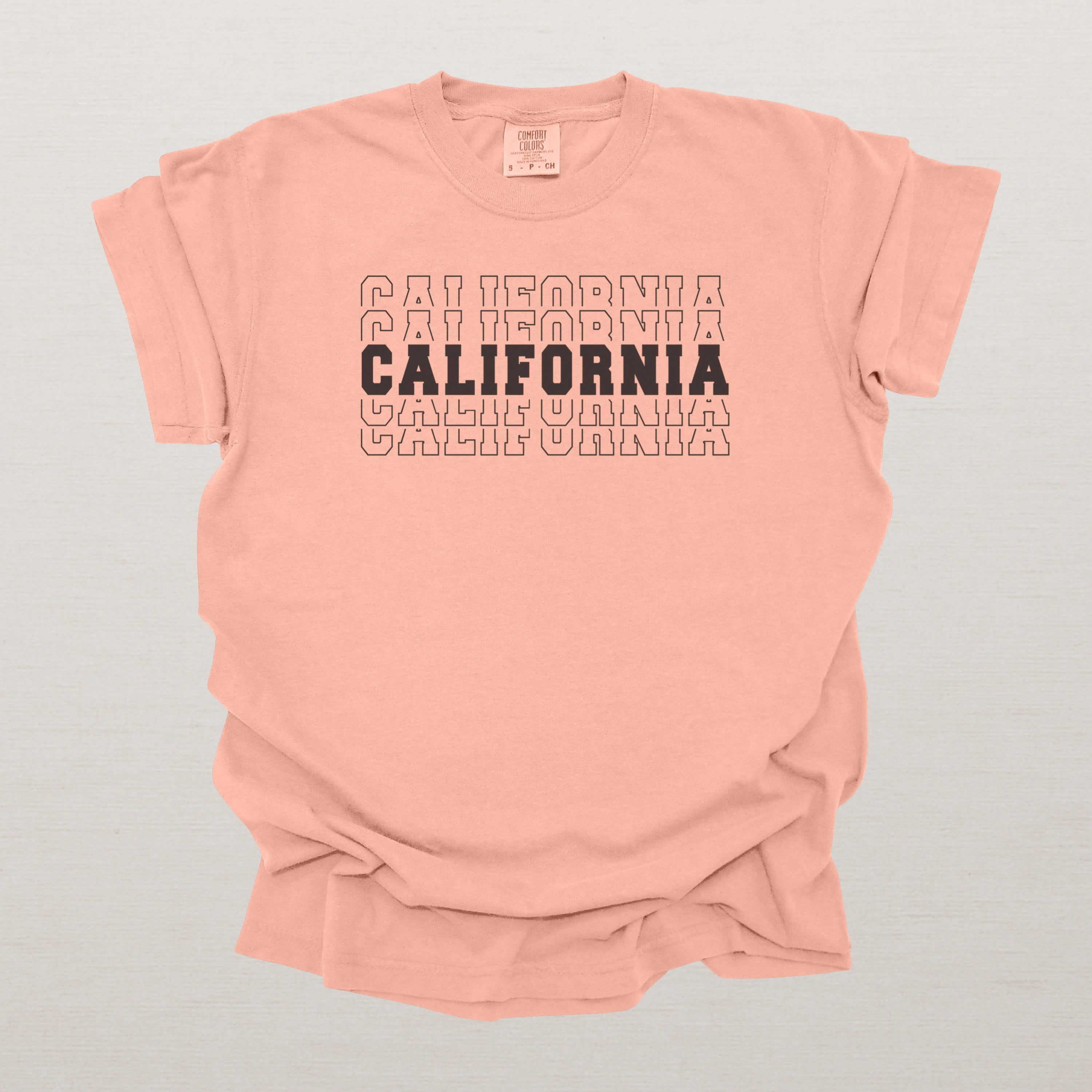 California Varsity Echo State Shirt, Black Text Retro College Tee, California AL State Pride Shirt